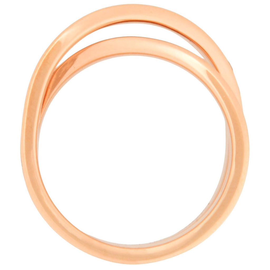 Band Ring 18K Rose Gold With Diamond