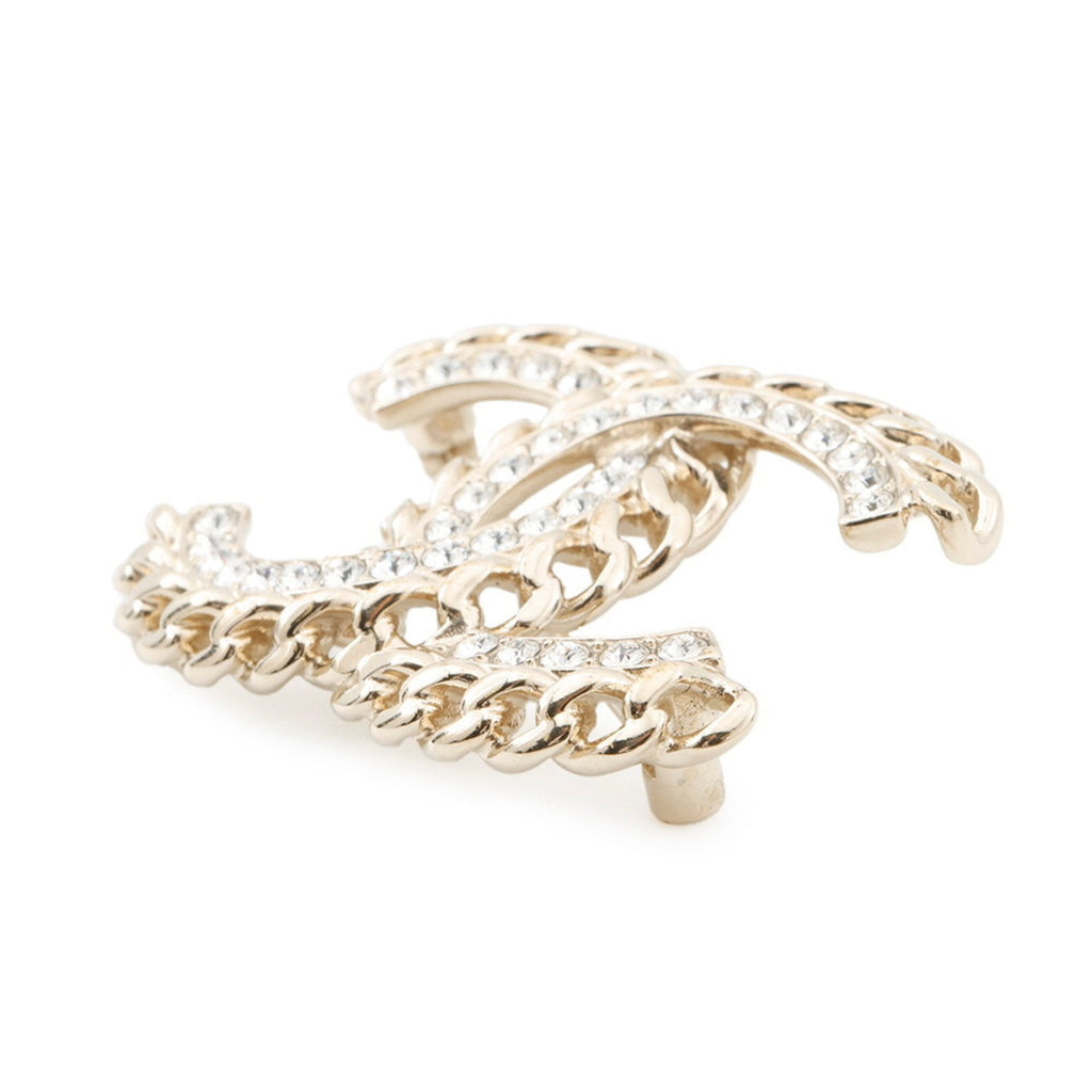 CC Logo Brooch Metal
