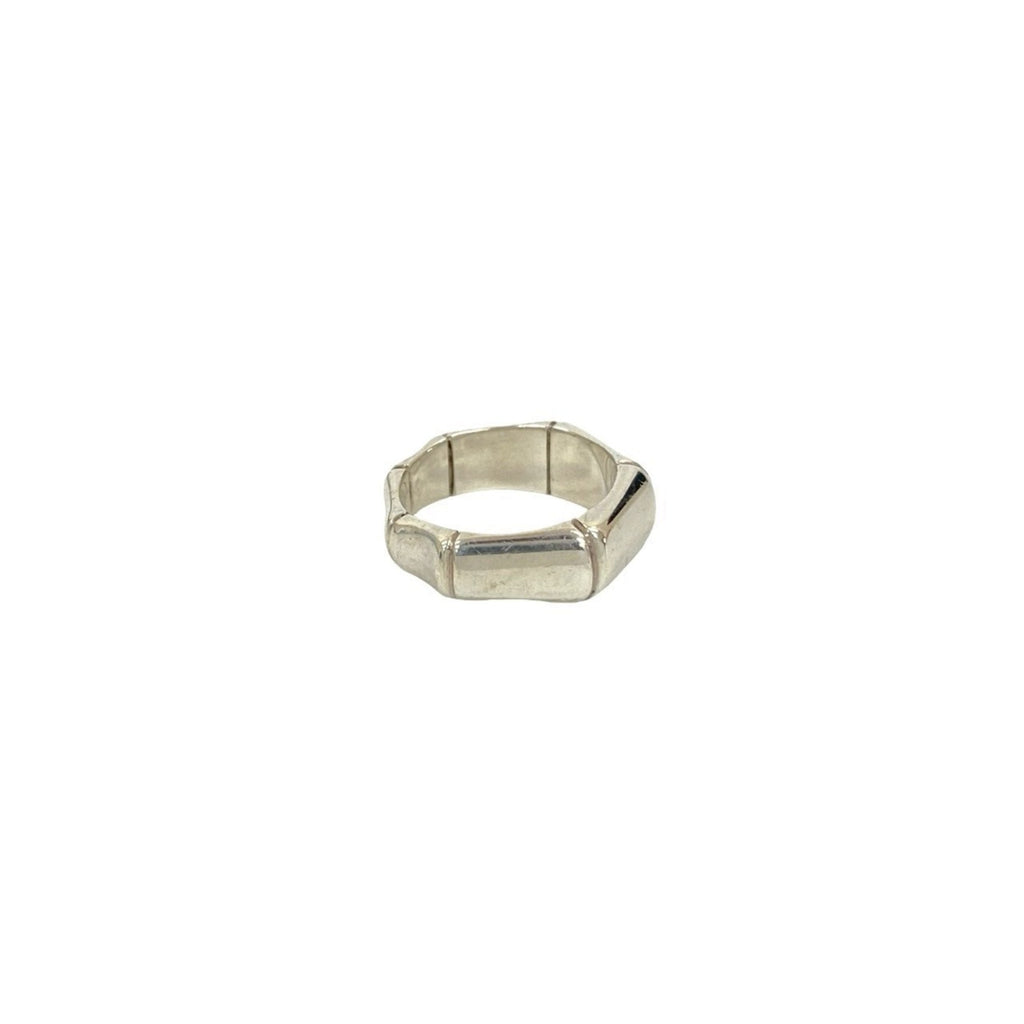 Bamboo Motif Ring Sterling Silver