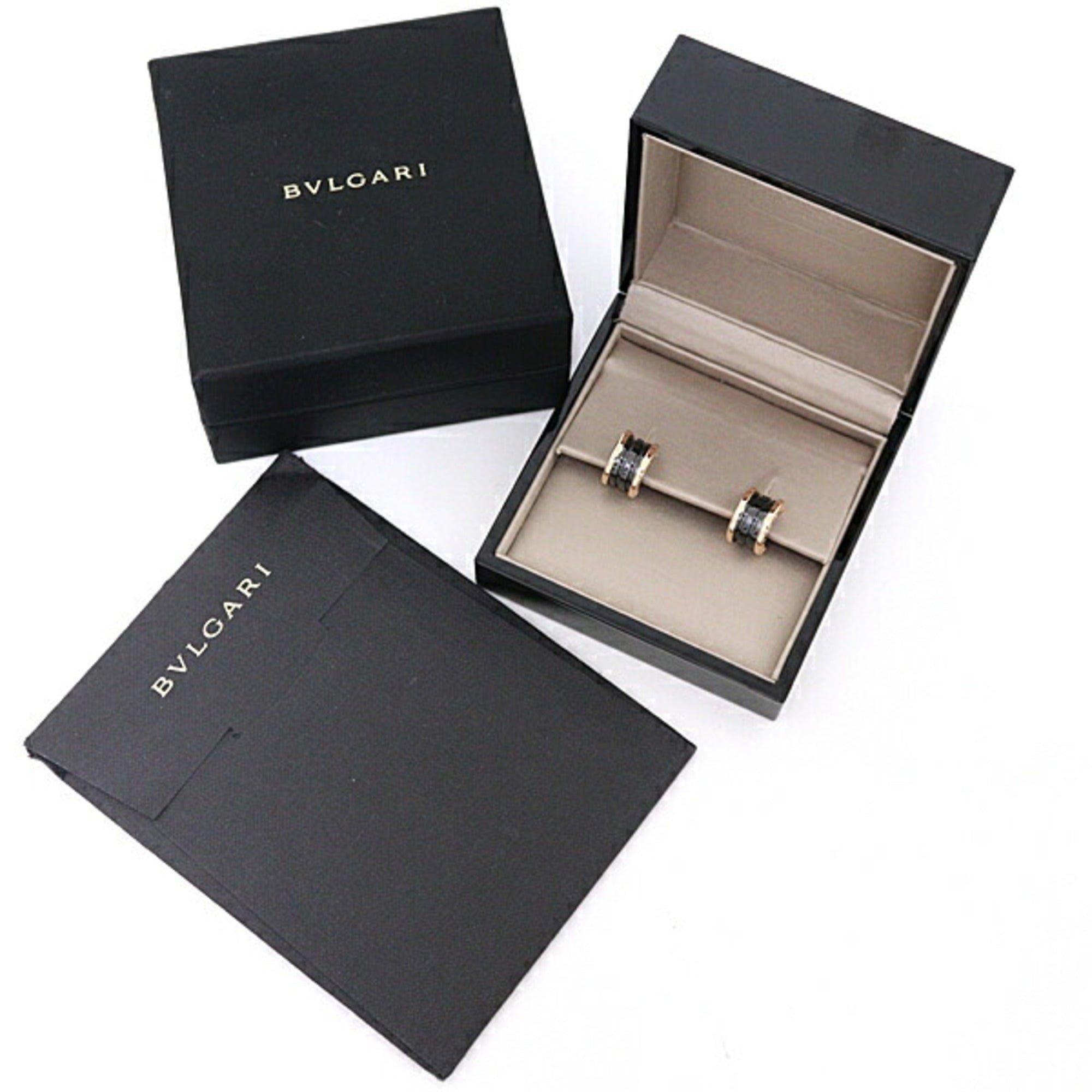 B.Zero1 Earrings Ceramic and 18K Rose Gold Ceramic and 18K Rose Gold