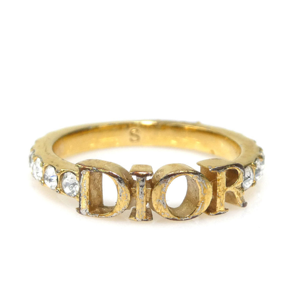 Ring Gold Metal and Rhinestone