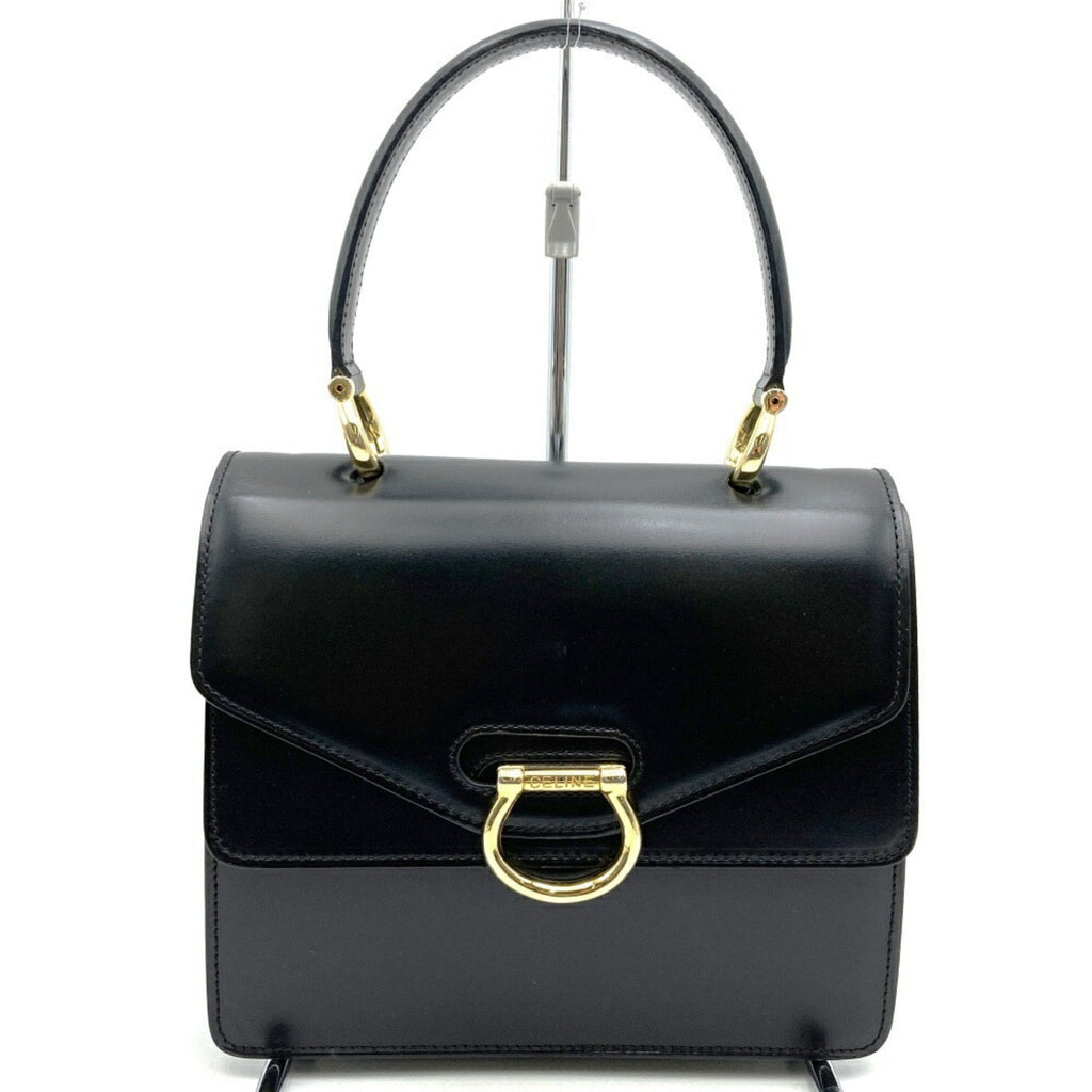 Vintage Top Handle Bag Glazed Leather Small