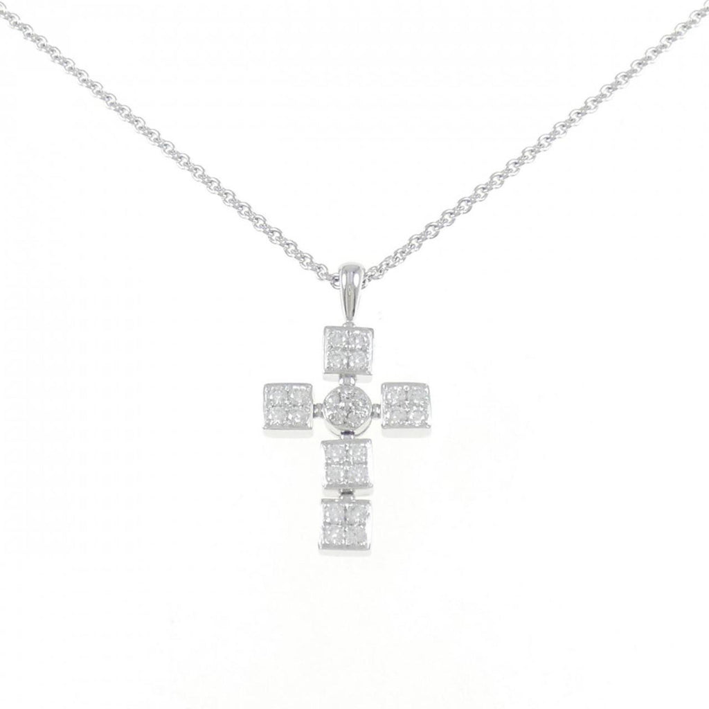 Lucia Pendant Necklace 18K White Gold