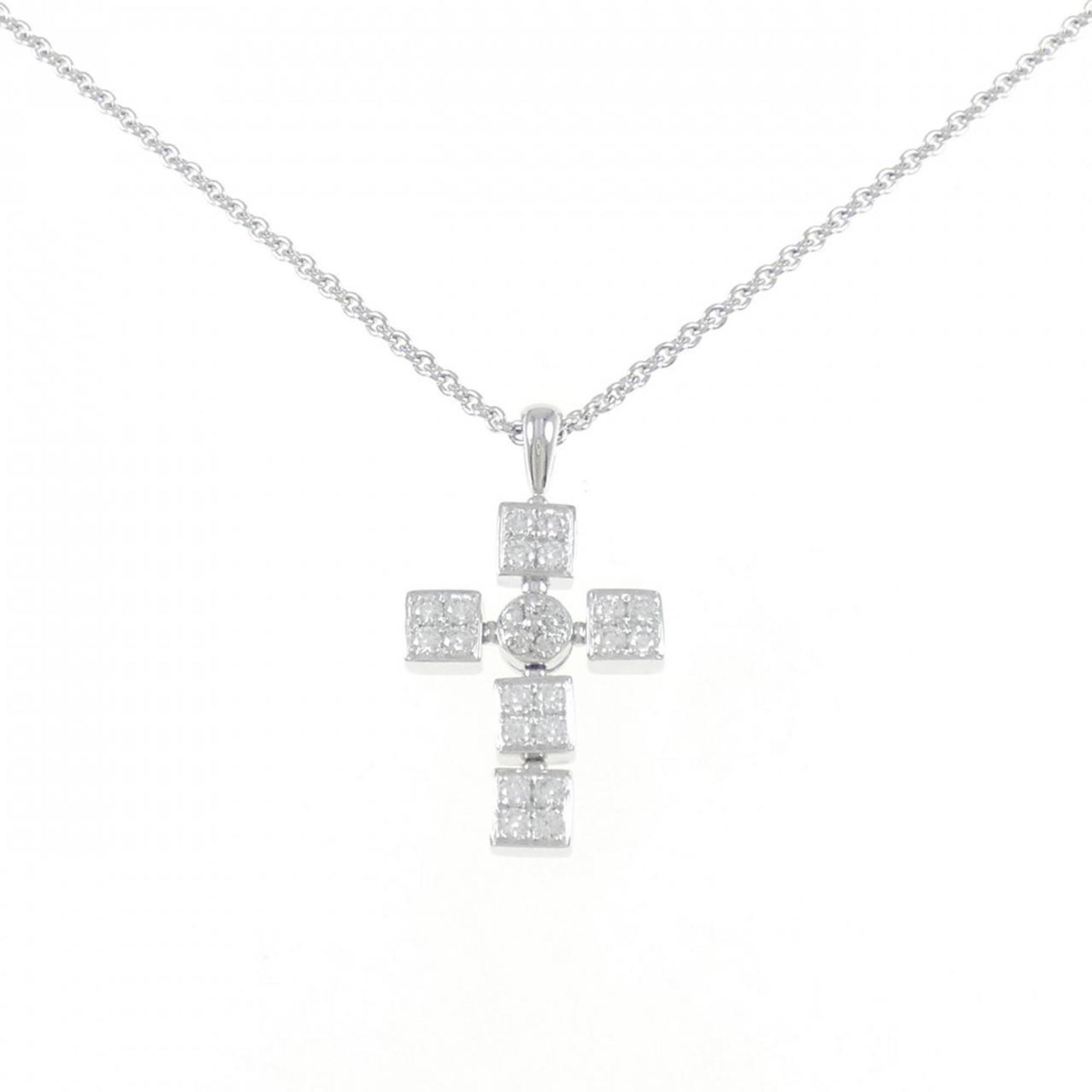 Lucia Pendant Necklace 18K White Gold