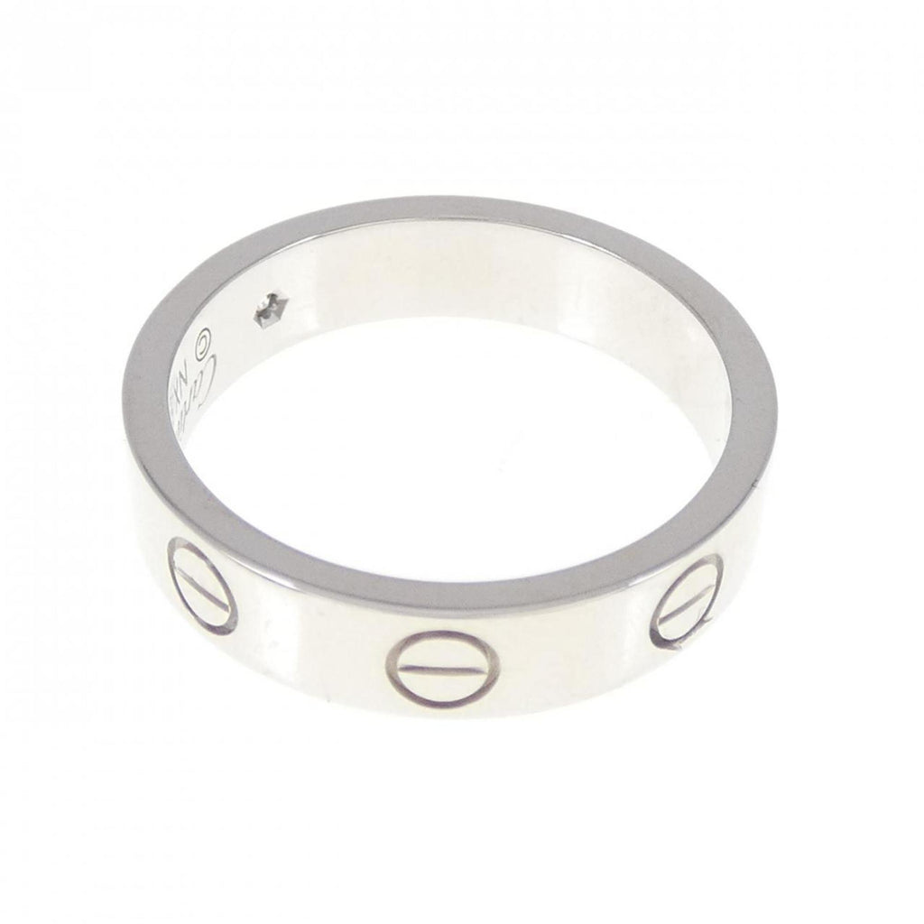 Love Ring 18K White Gold Mini with Diamond