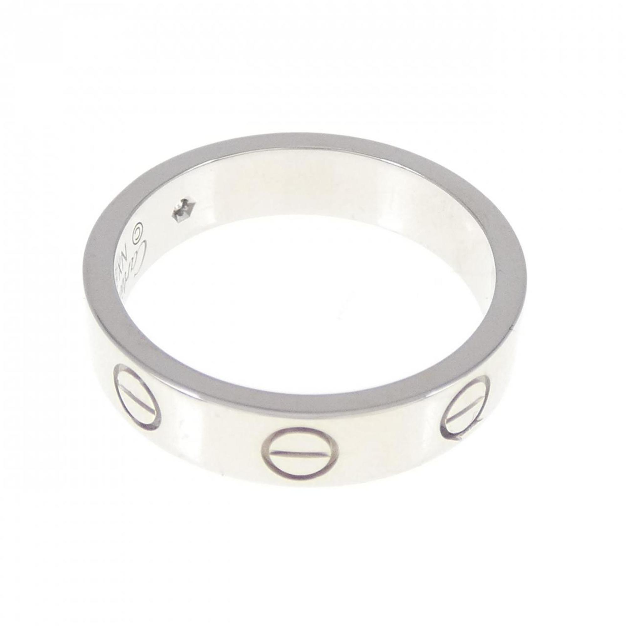 Love Ring 18K White Gold Mini with Diamond