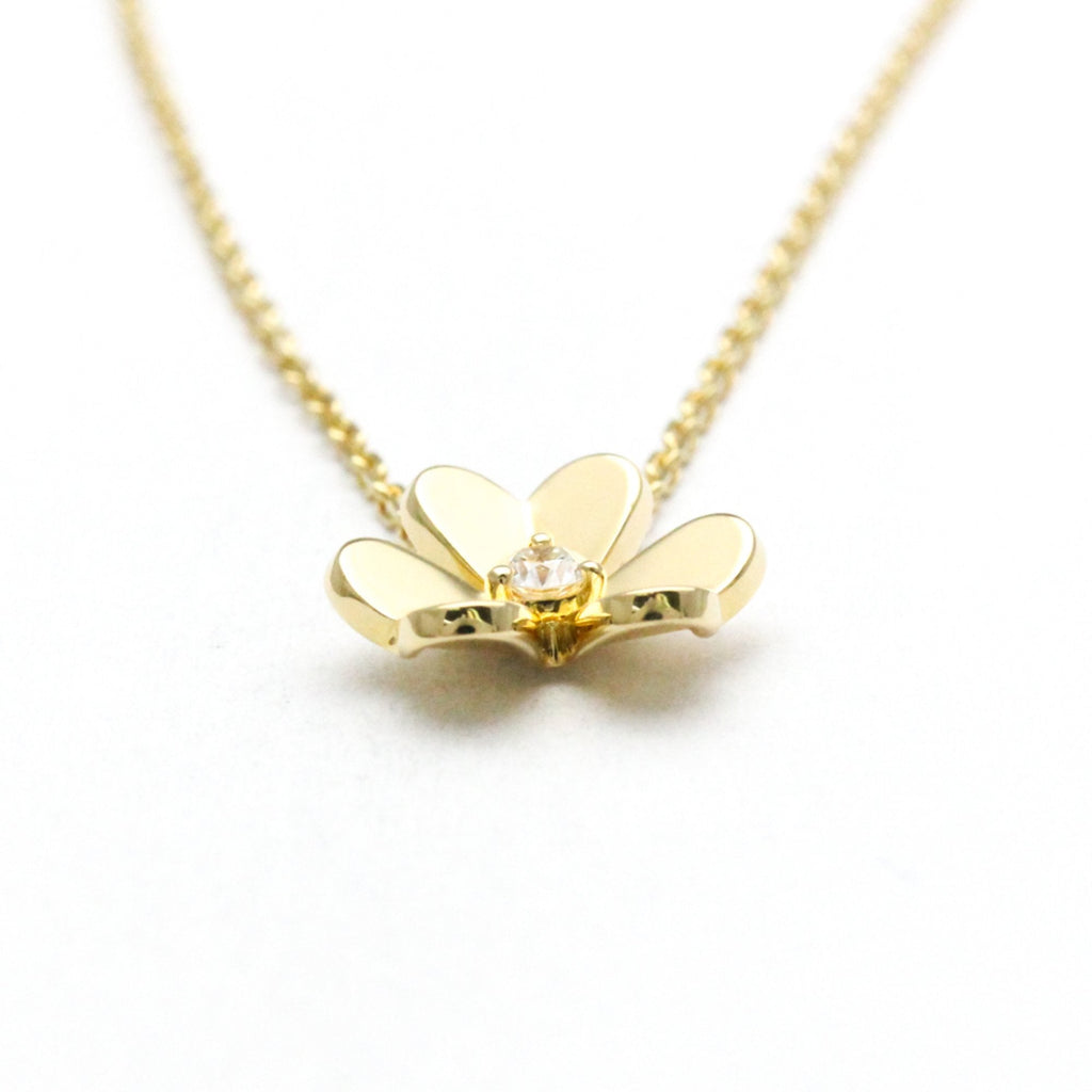 Frivole Mini Pendant Necklace 18K Yellow Gold with Diamond