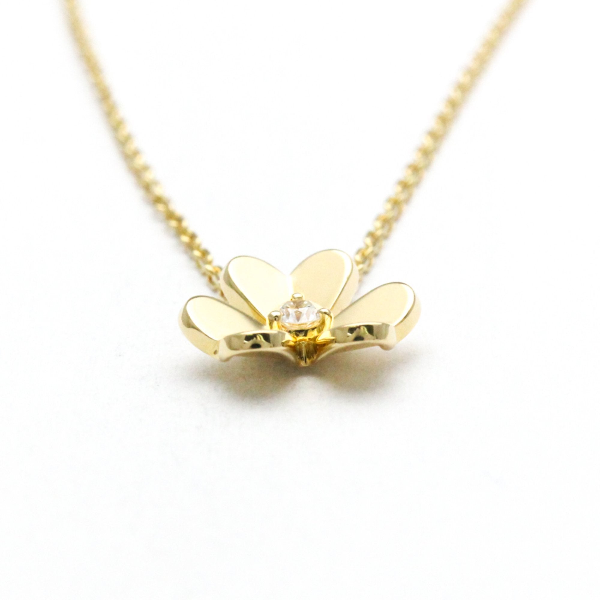 Frivole Mini Pendant Necklace 18K Yellow Gold with Diamond