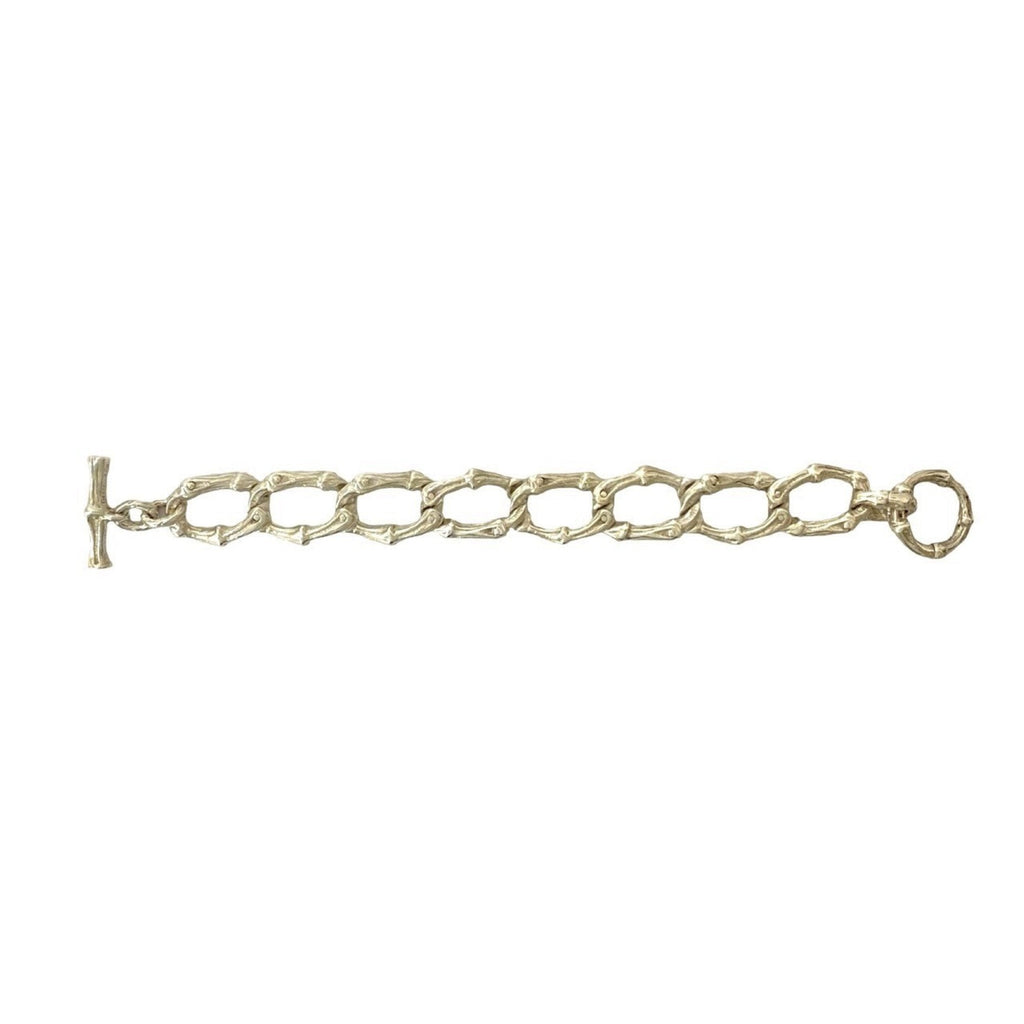 Bamboo Toggle Bracelet Sterling Silver