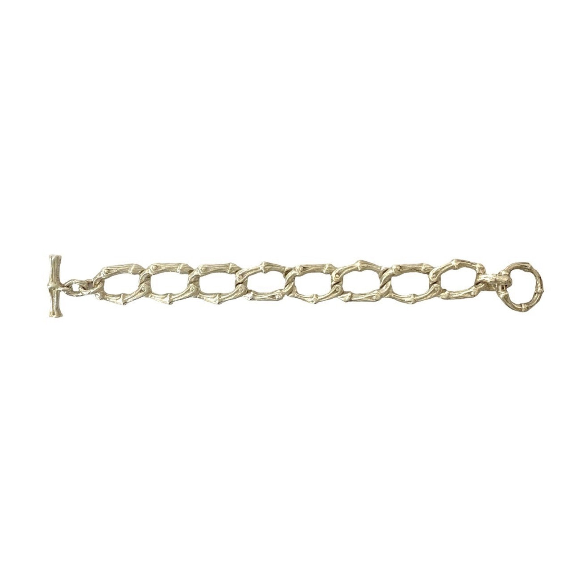 Bamboo Toggle Bracelet Sterling Silver