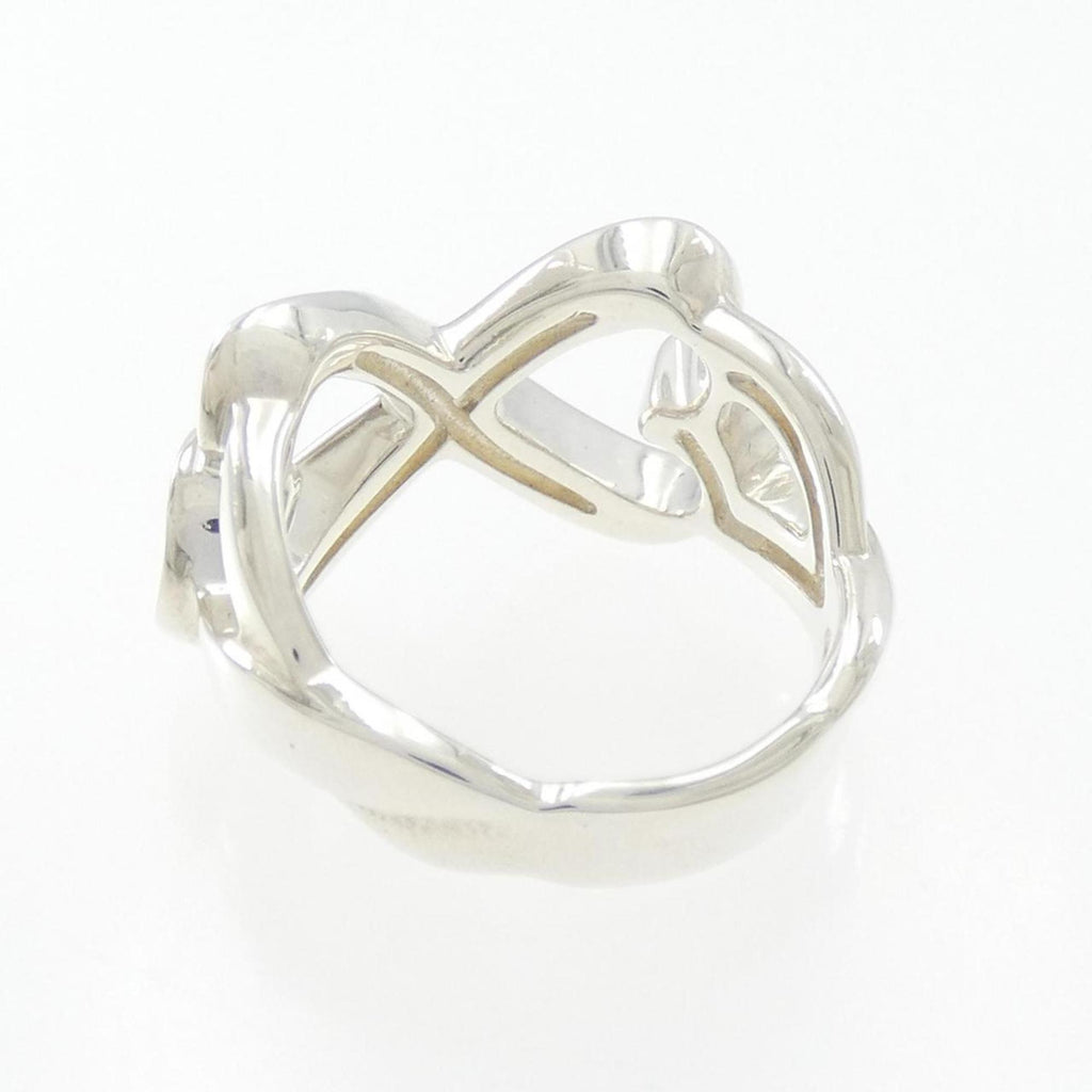 Double Loving Heart Ring Sterling Silver
