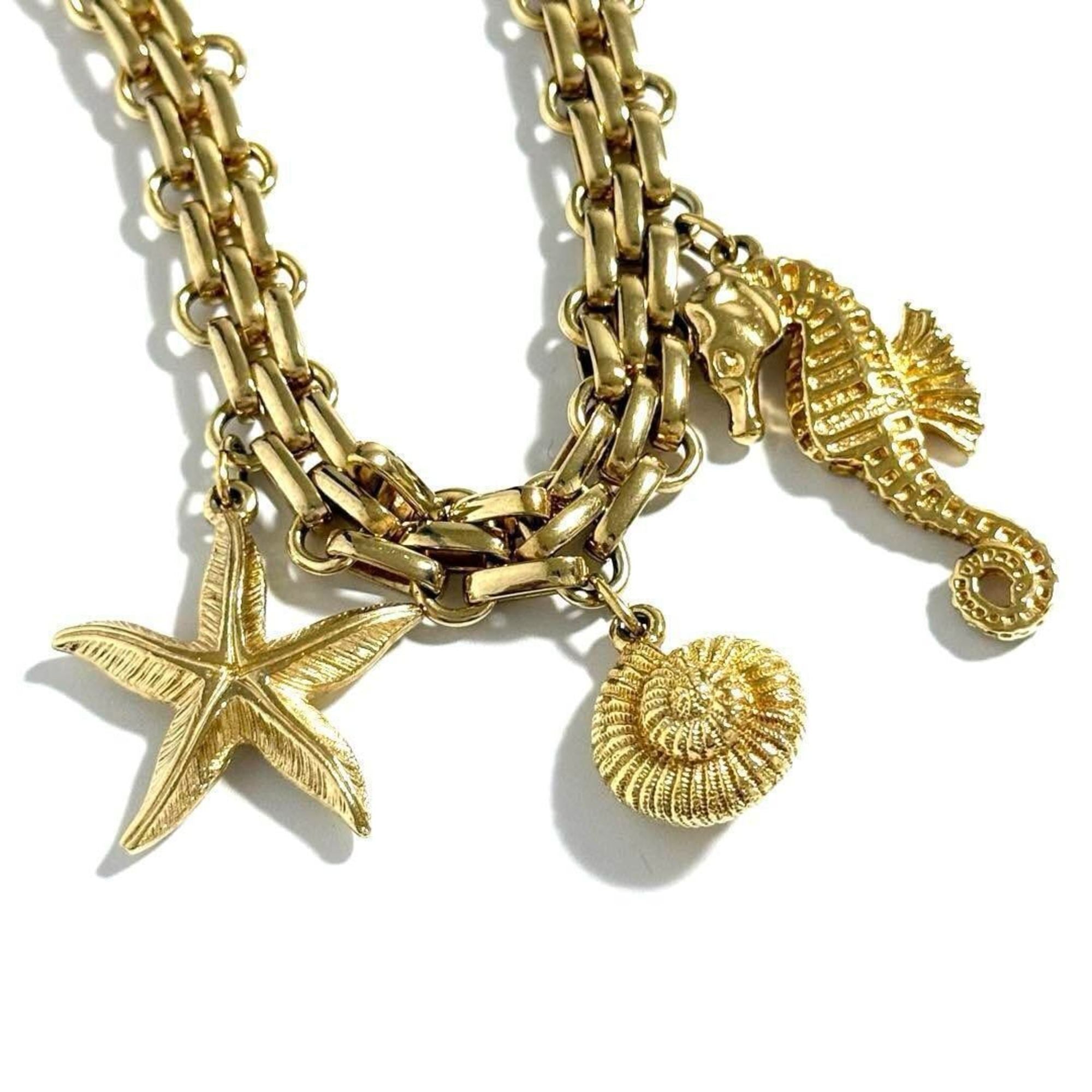 Pendant Necklace Metal Marine