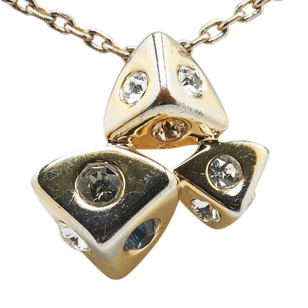 Pendant Necklace Gold Multicolor