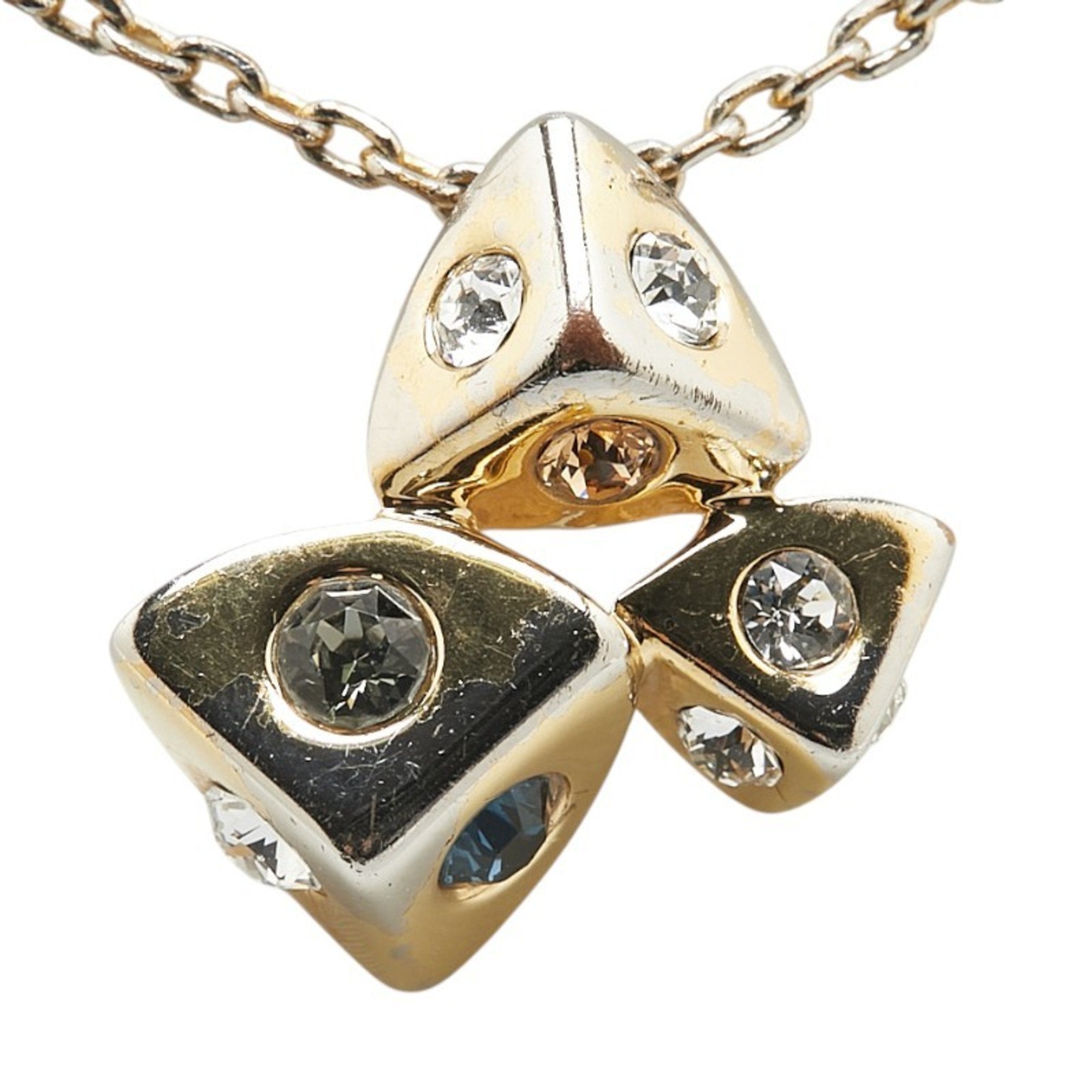 Pendant Necklace Gold Multicolor