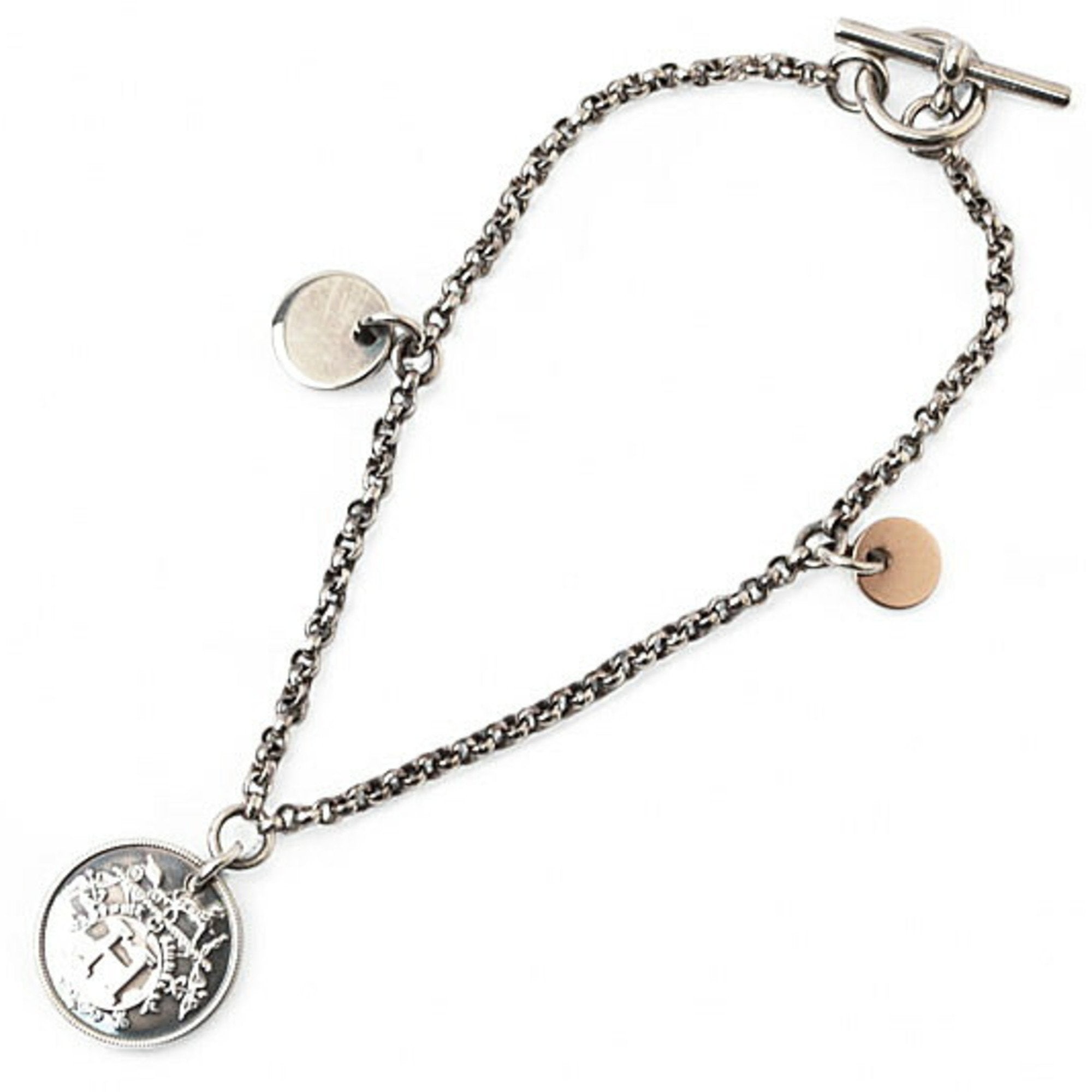 Exlibris Bracelet 18K Rose Gold and Sterling Silver Mini
