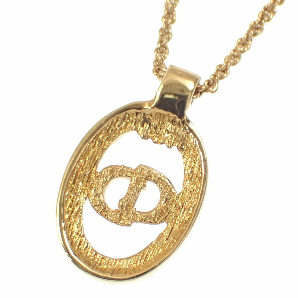 Pendant Necklace Gold with Rhinestone