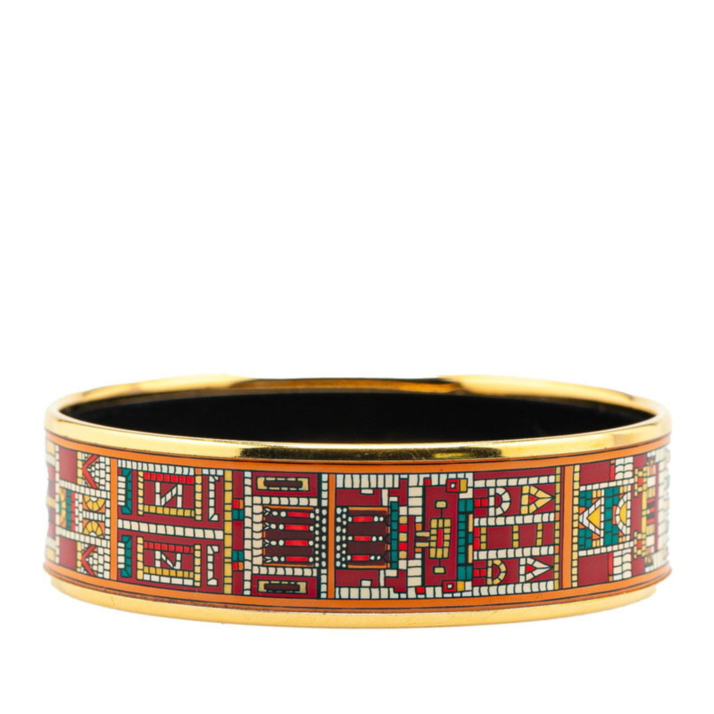 Enamel Bracelet Black Gold Multicolor