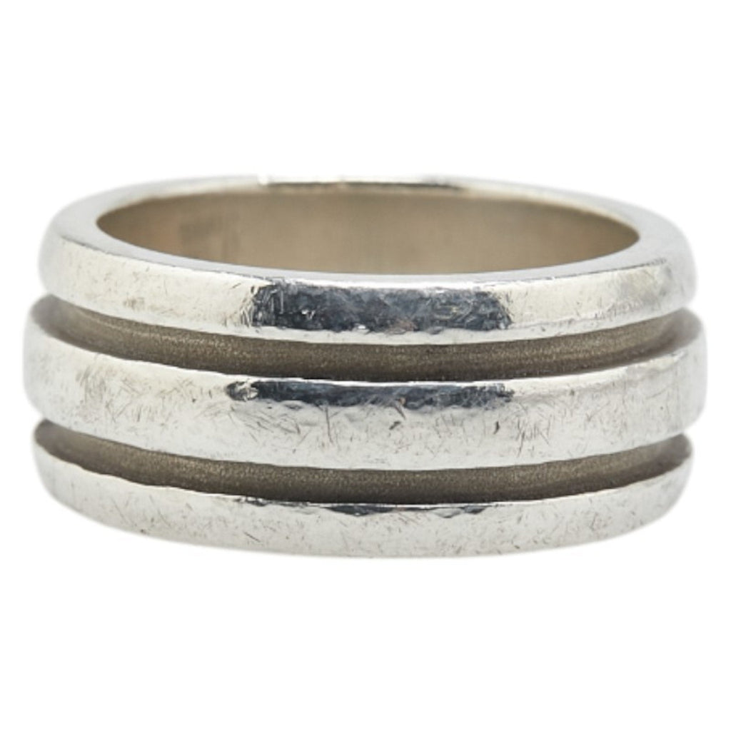 Grooved Band Ring Sterling Silver