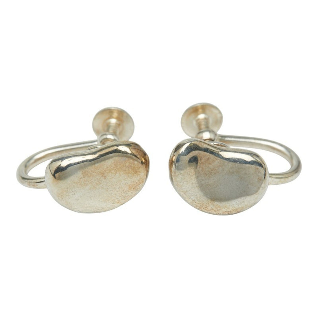 Bean Earrings Sterling Silver 11.3mm Sterling Silver