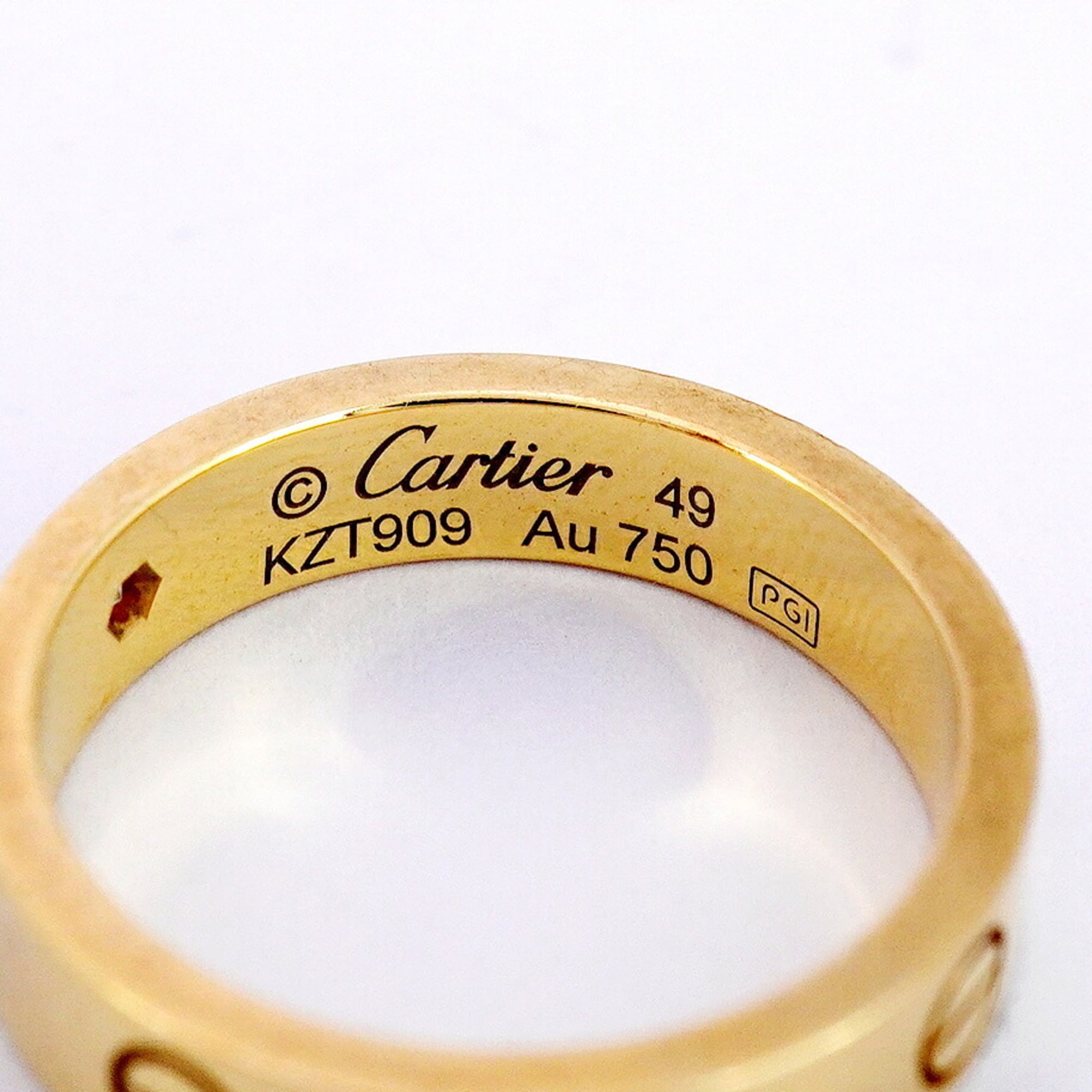 Love Mini Ring 18K Yellow Gold with Diamond