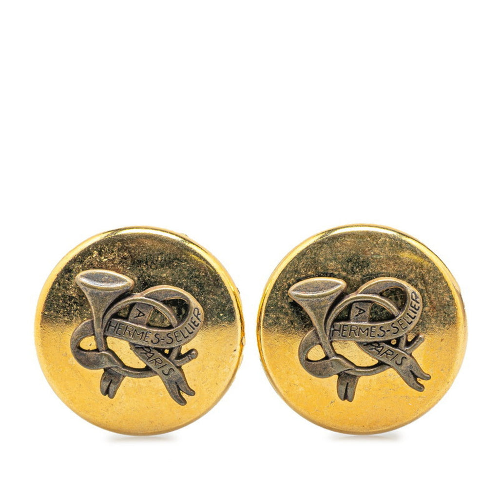 Clip-On Earrings Clip-On Gold-Tone Metal