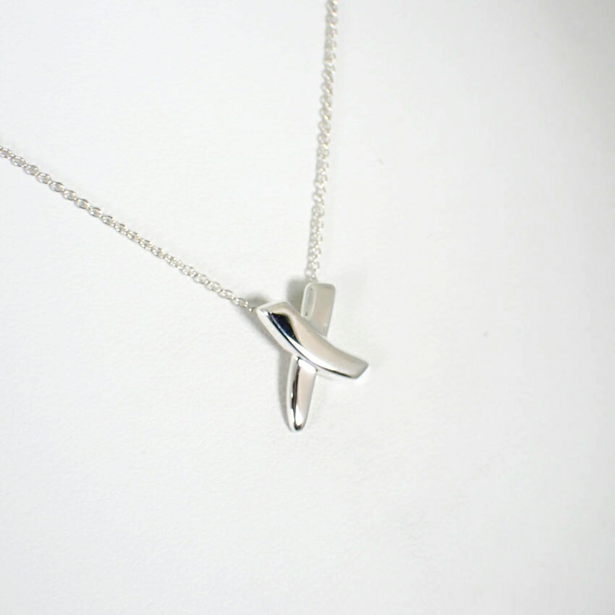 Kiss Pendant Necklace Sterling Silver