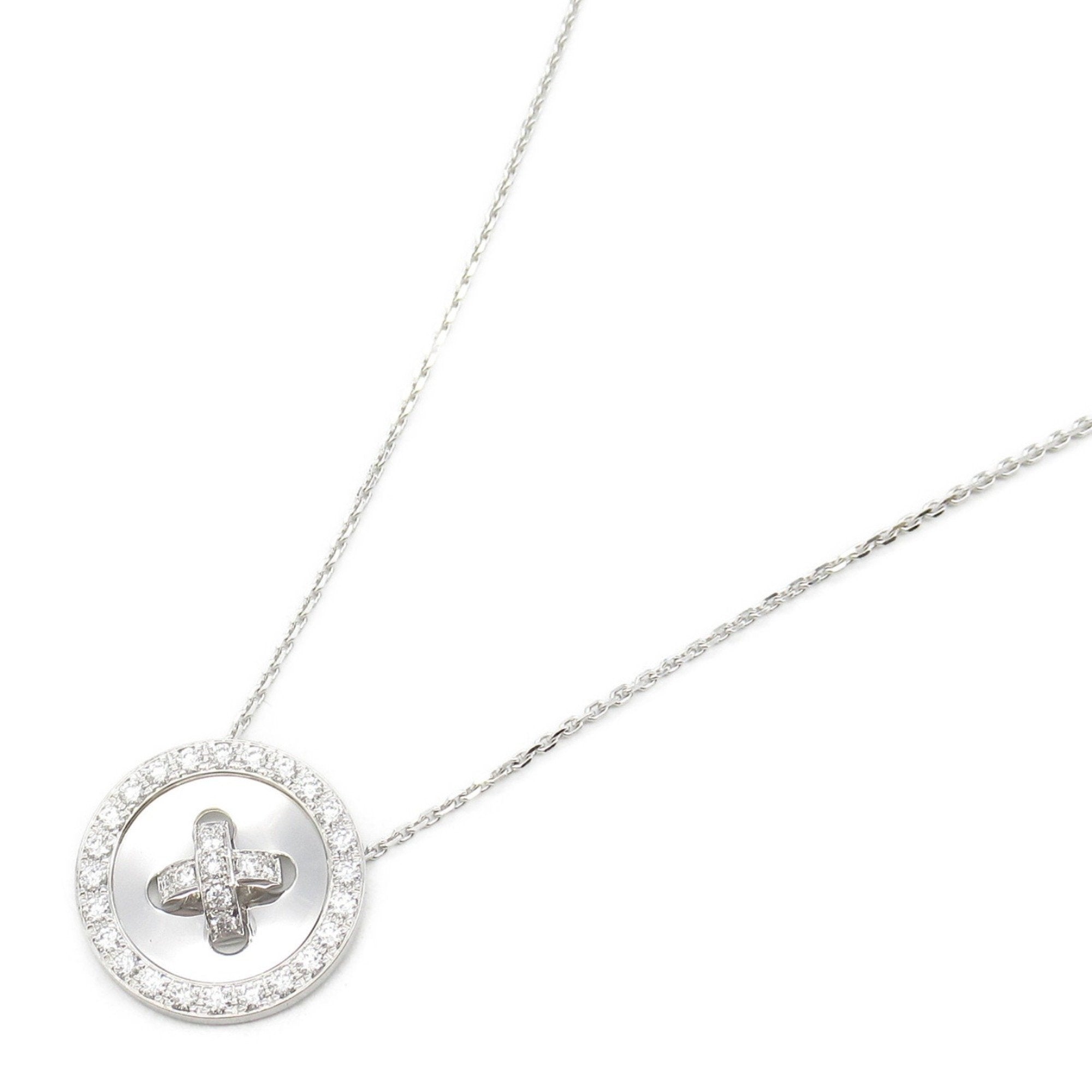 Pendant Necklace 18K White Gold with Diamond