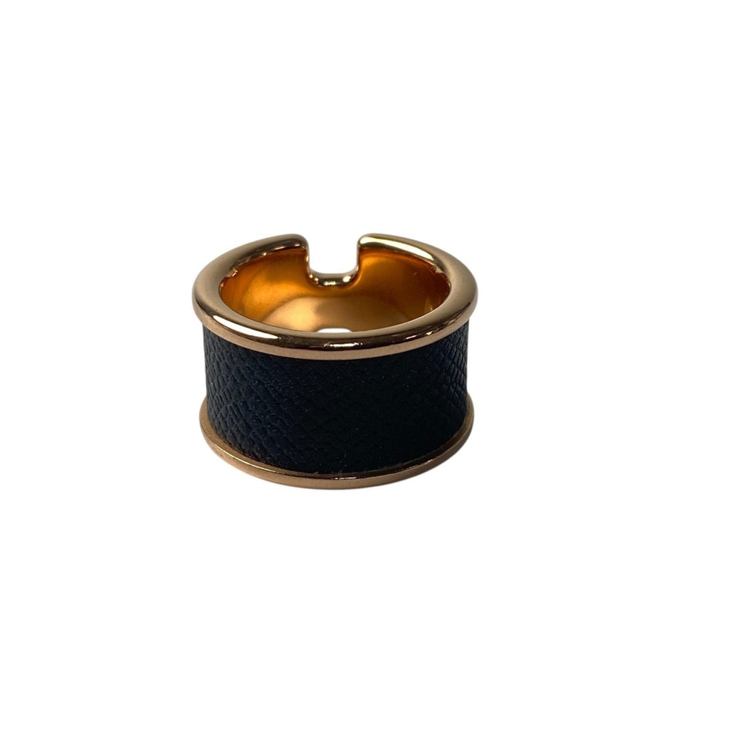 Olympe Ring Leather and 18K Rose Gold