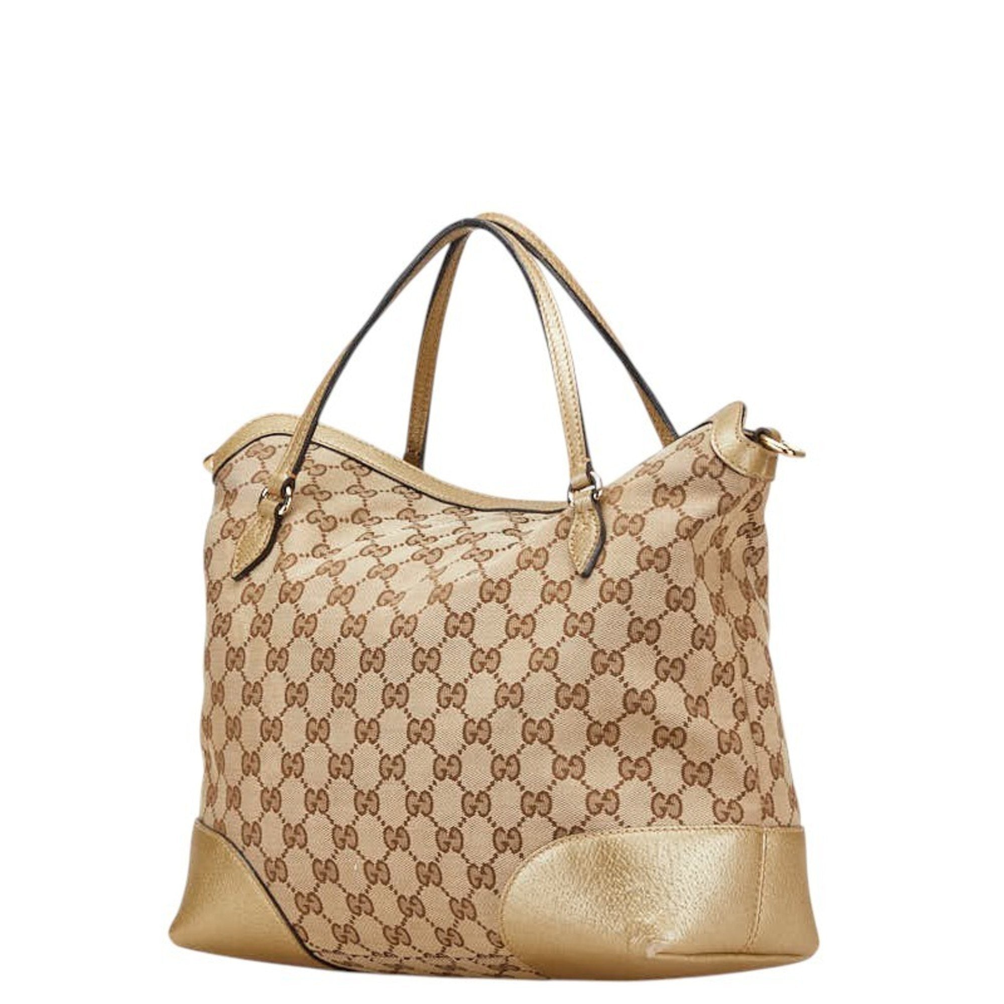 Bree Convertible Top Handle Bag GG Canvas with Leather Medium