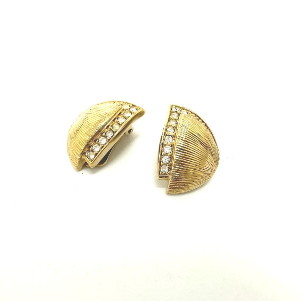 Rhinestone Clip-On Earrings Rhinestone