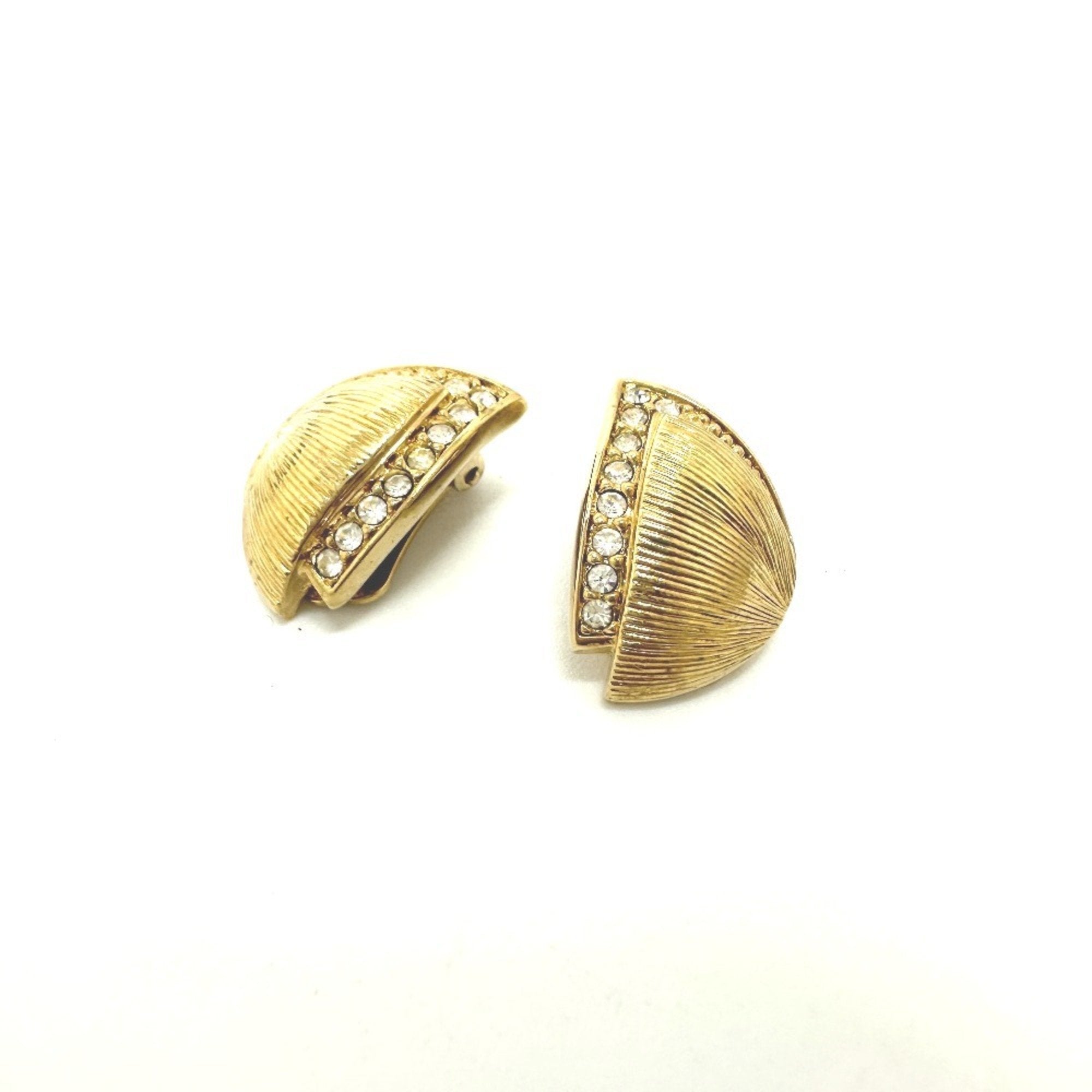 Rhinestone Clip-On Earrings Rhinestone