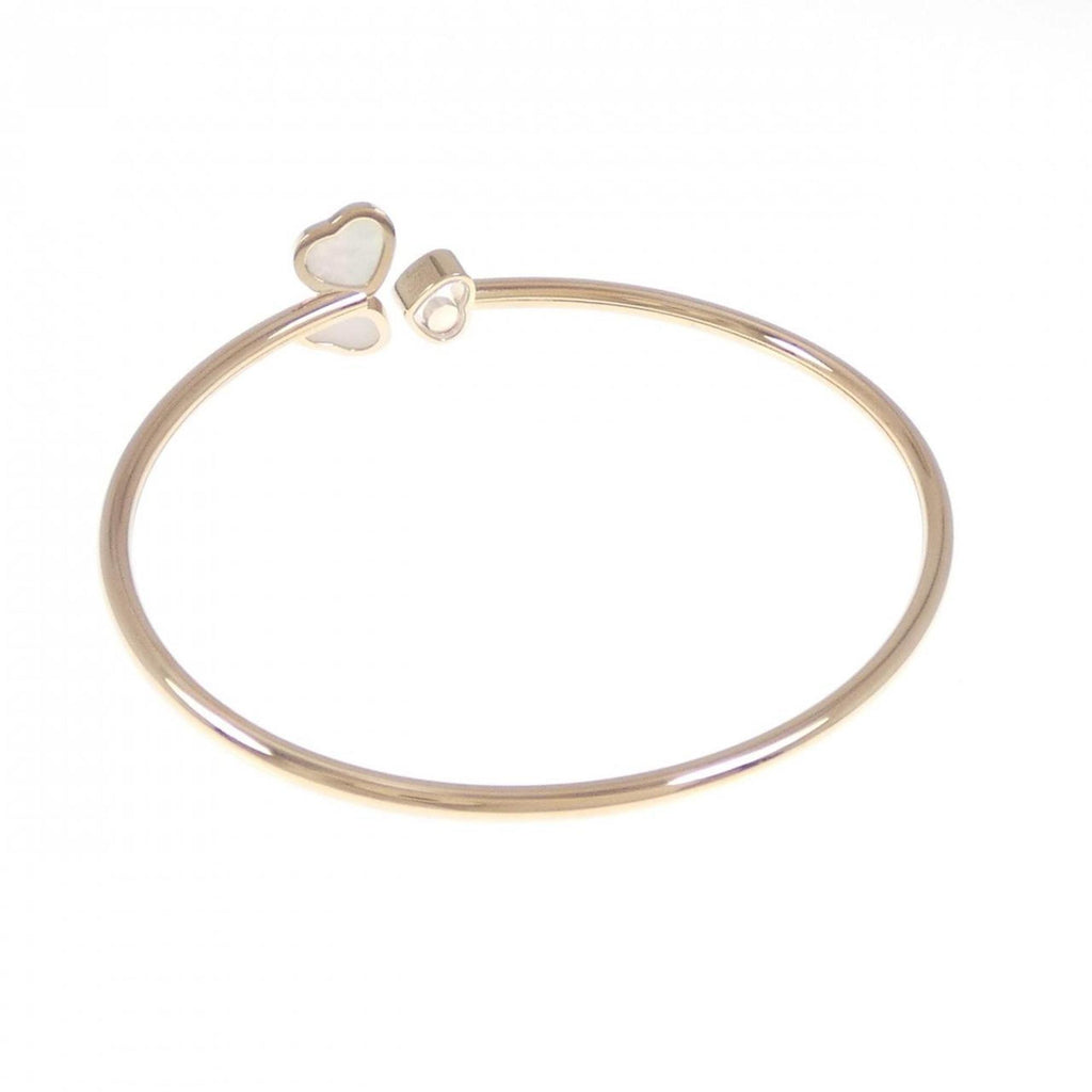 Happy Heart Wing Bangle 18K Rose Gold With Diamond and Mother of Pearl Bracelet