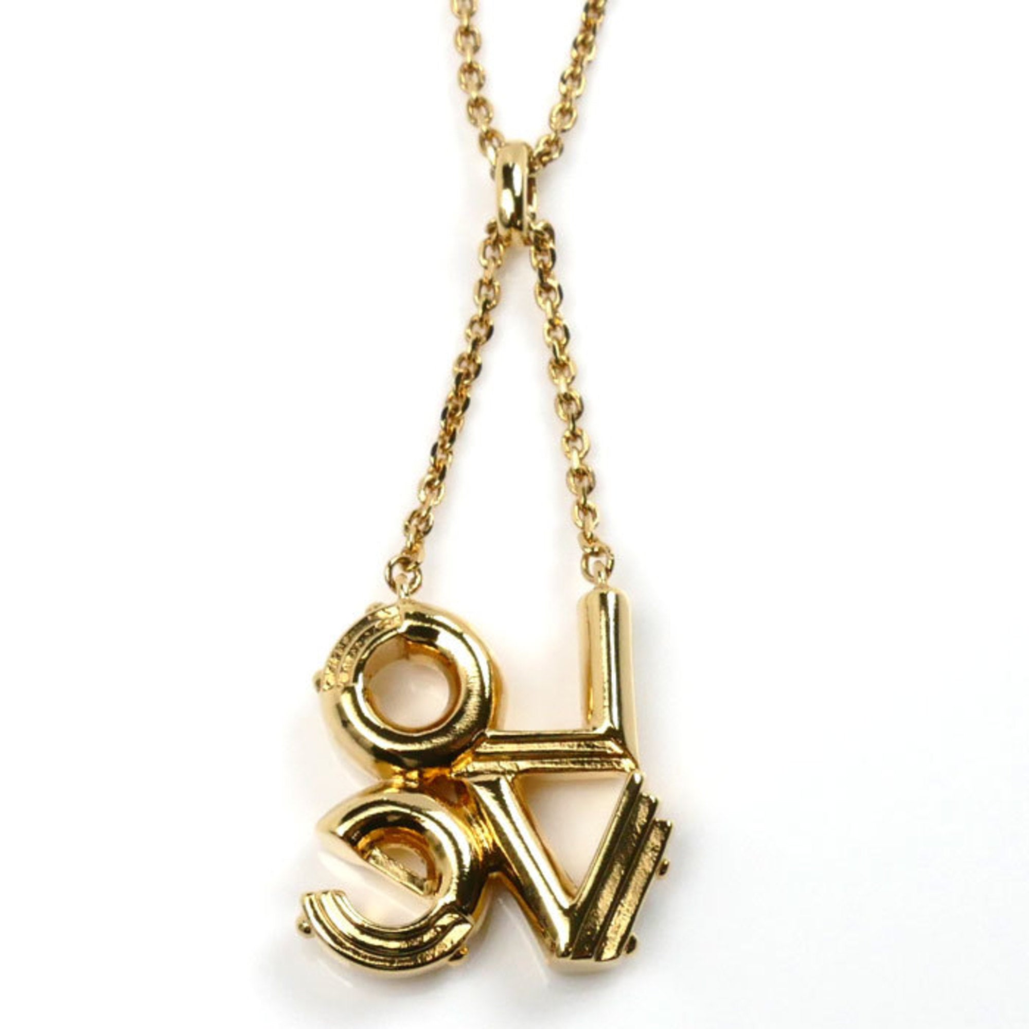 Pendant Necklace Metal Gold