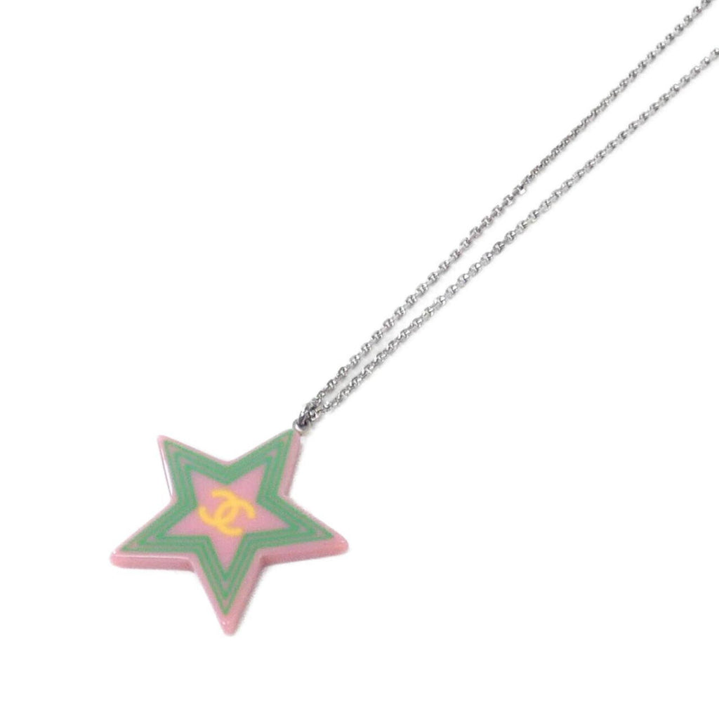 Pendant Necklace Silver-Tone Metal