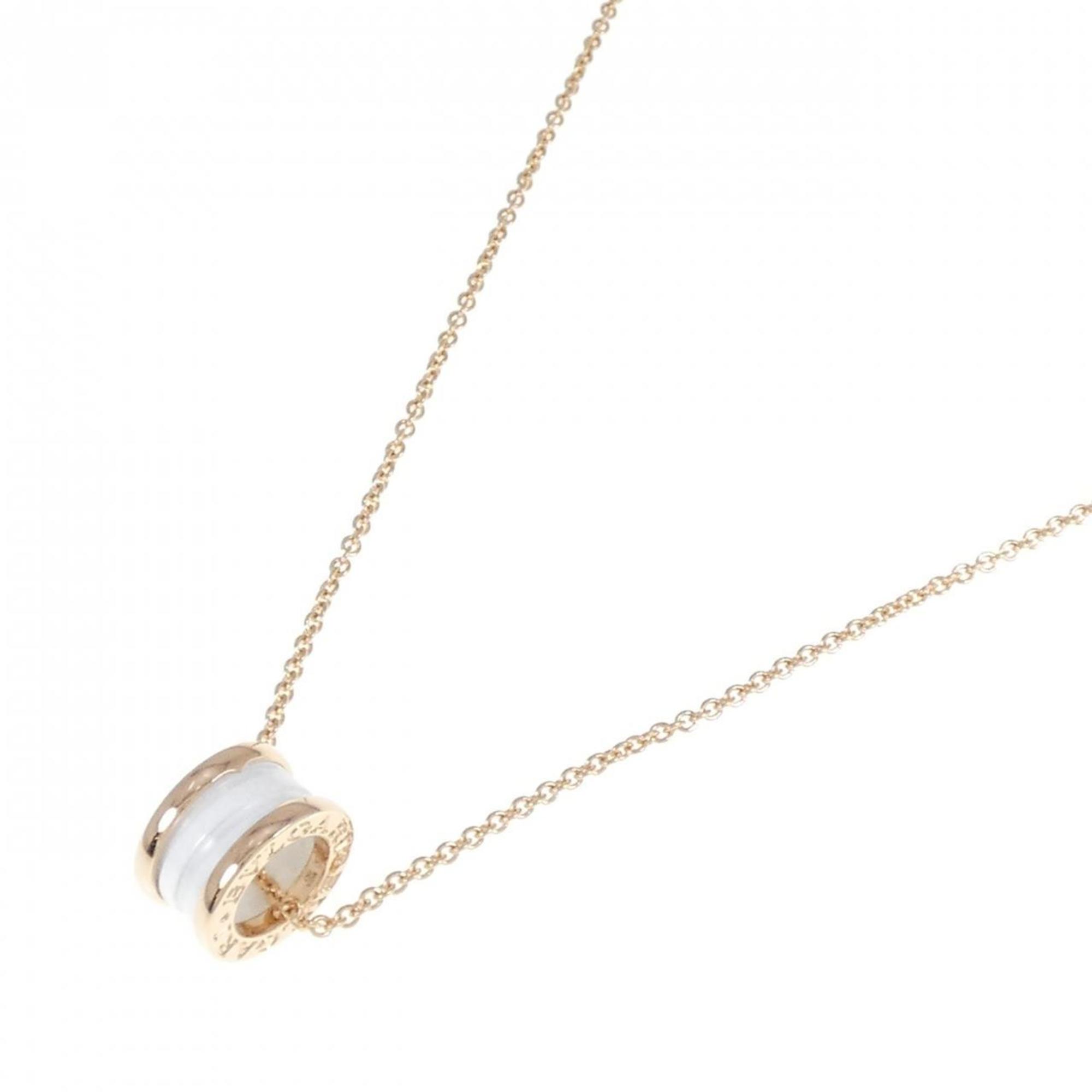 B.Zero1 Pendant Necklace Ceramic and 18K Rose Gold