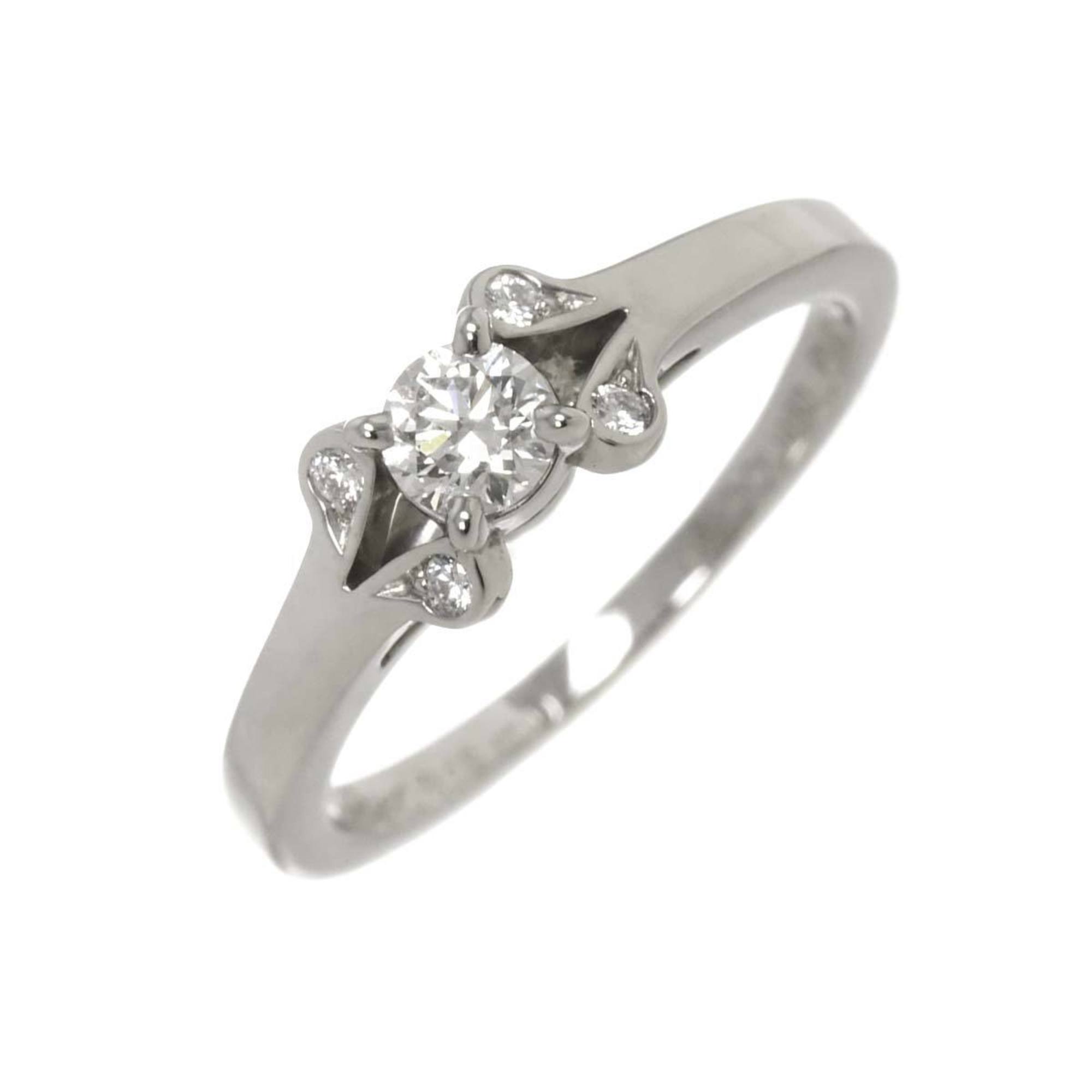 Ring Platinum with Diamond 0.19ct