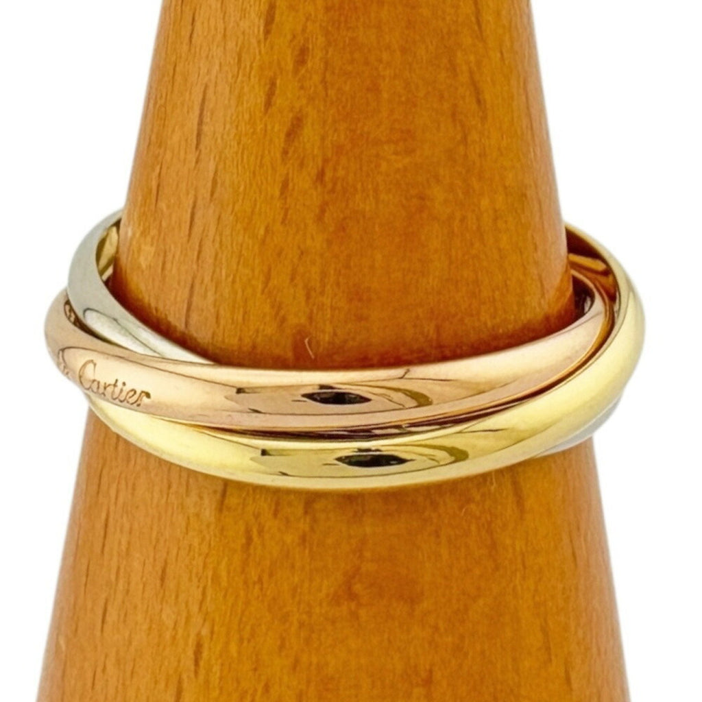 Trinity Ring 18K Yellow Gold and White Gold and Rose Gold