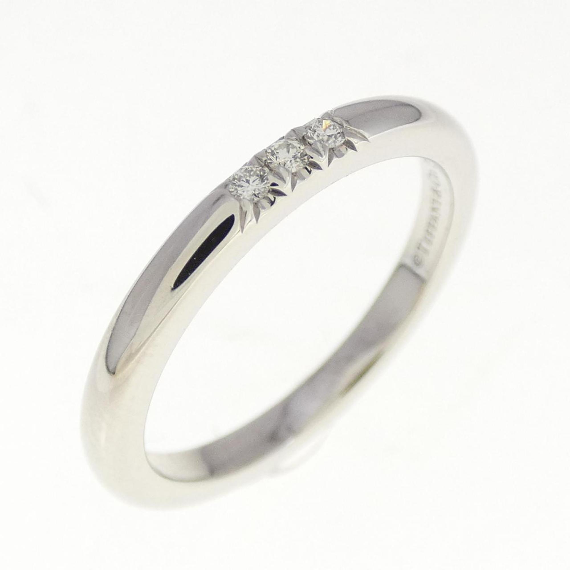 Band Ring Platinum with Diamond