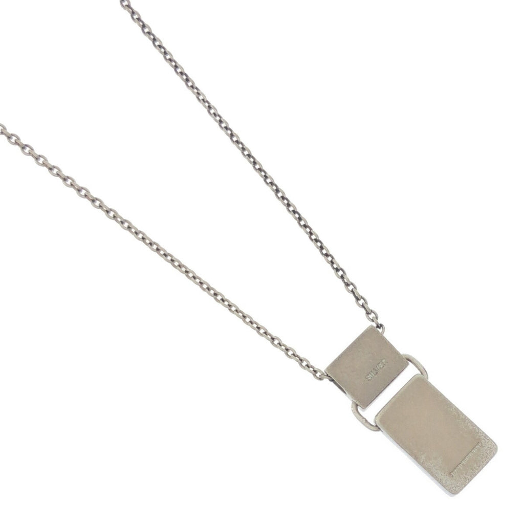 Nova Check Pendant Necklace Sterling Silver