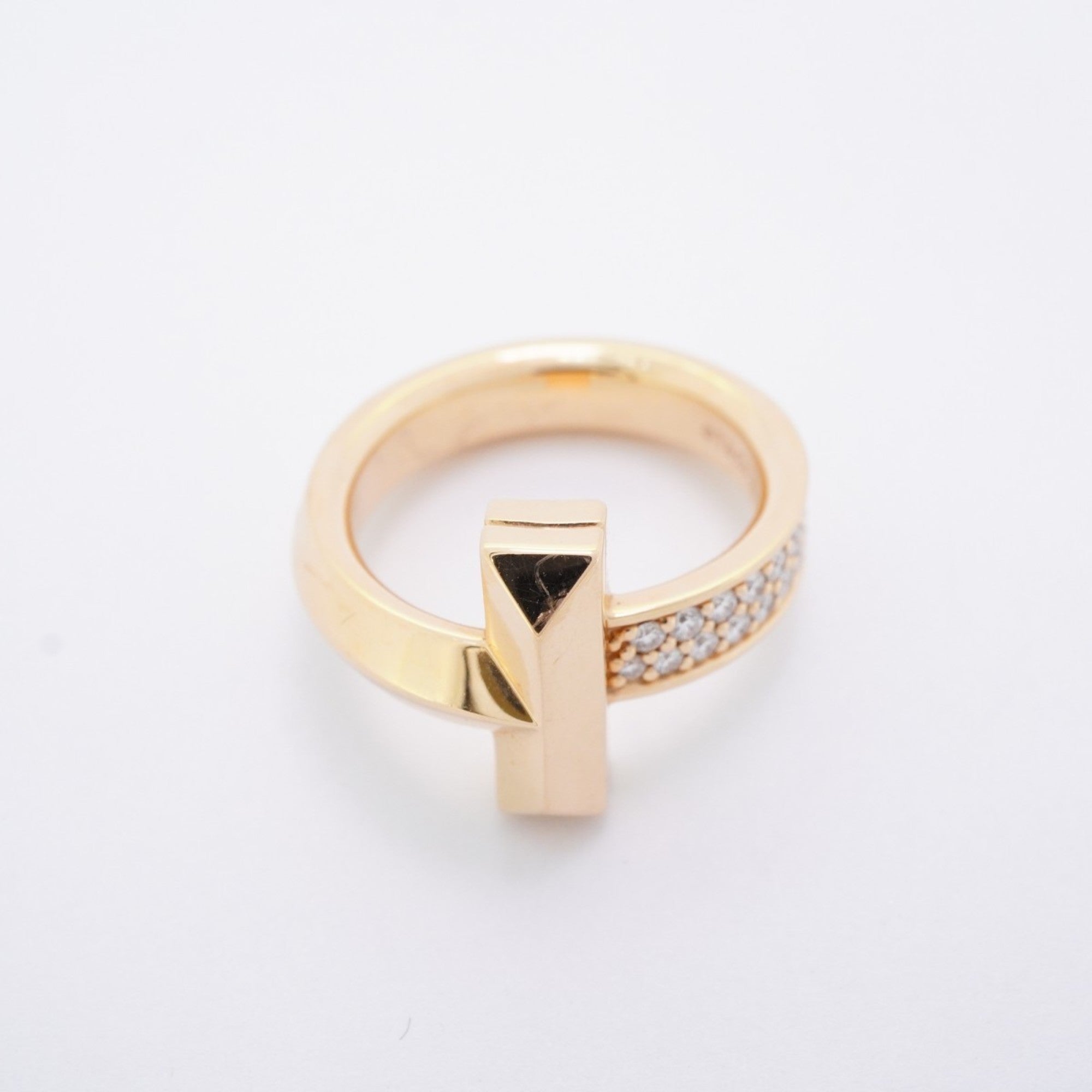 T‑One Ring 18K Rose Gold with Diamond