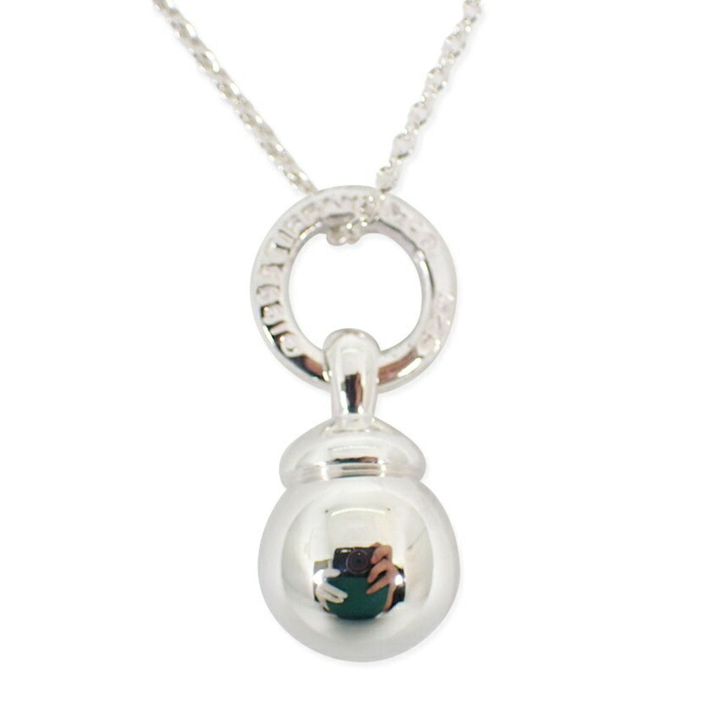 Ball Dangle Pendant Necklace Sterling Silver