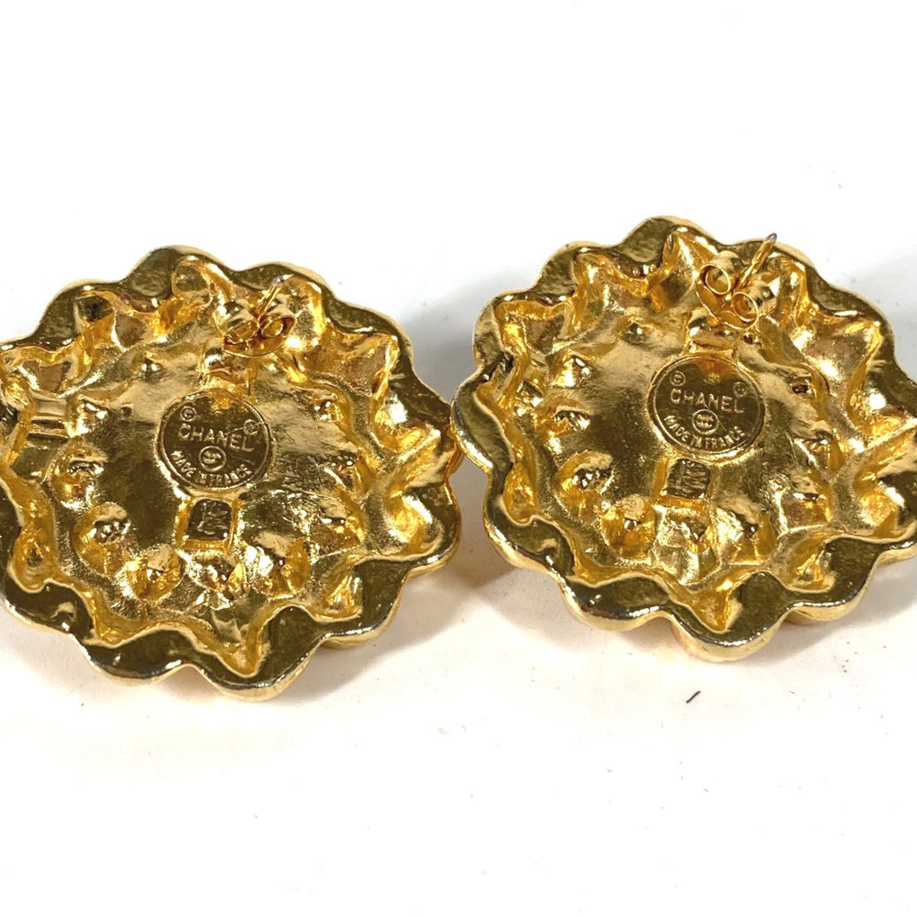 Vintage Earrings Gold-Tone Metal