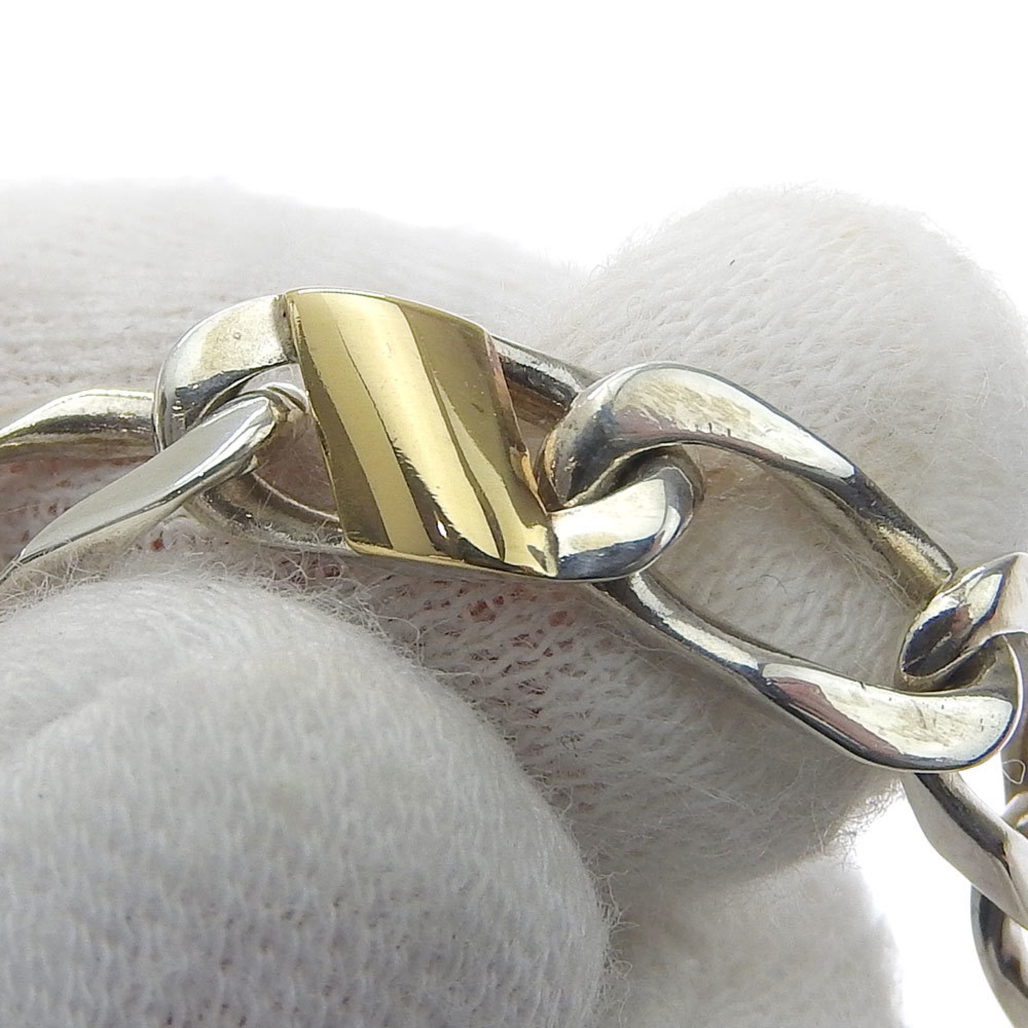 Link Bracelet Sterling Silver and 18K Yellow Gold