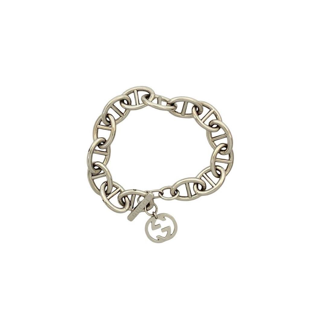 Anchor Chain Bracelet Metal Silver