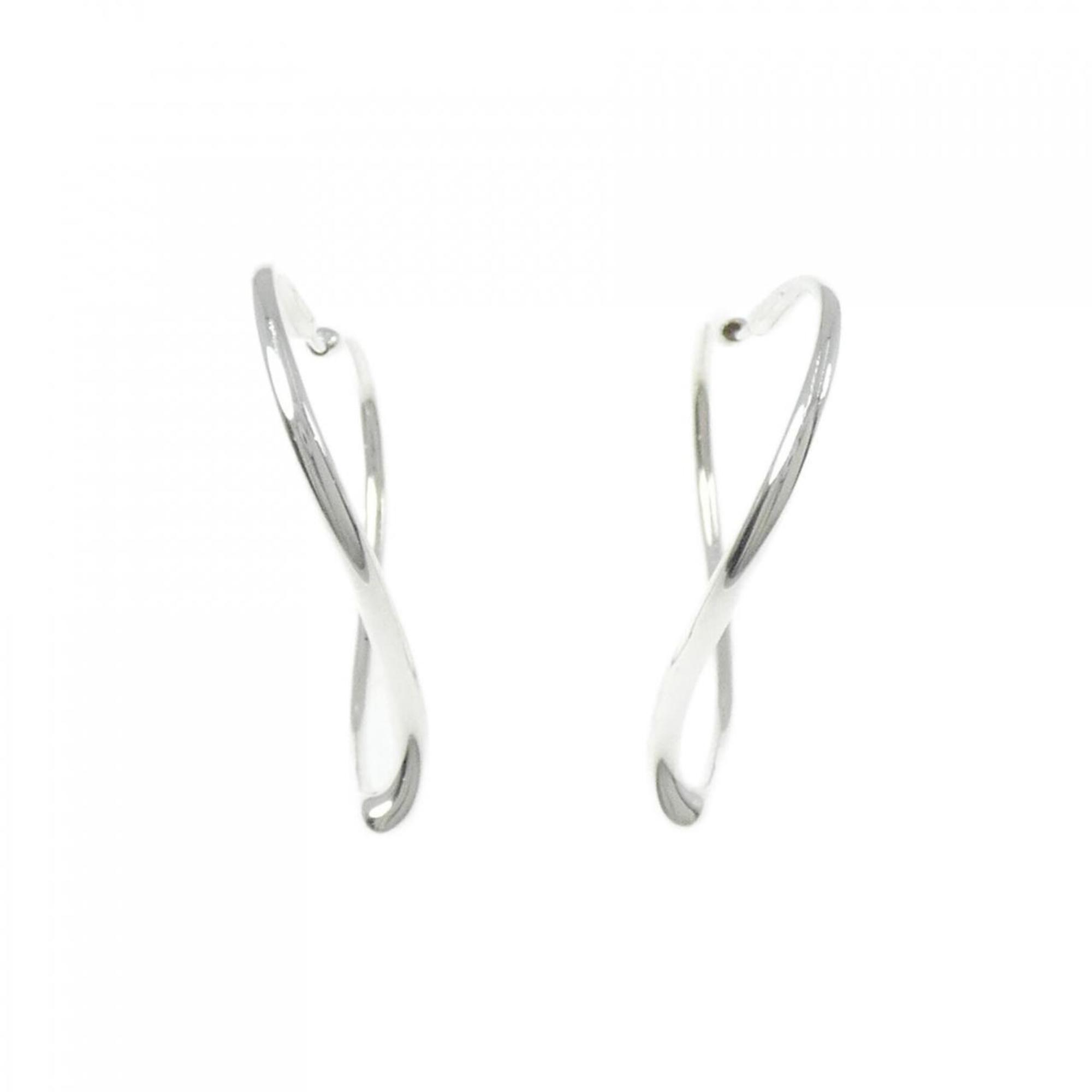 Open Heart Earrings Sterling Silver 40mm Sterling Silver