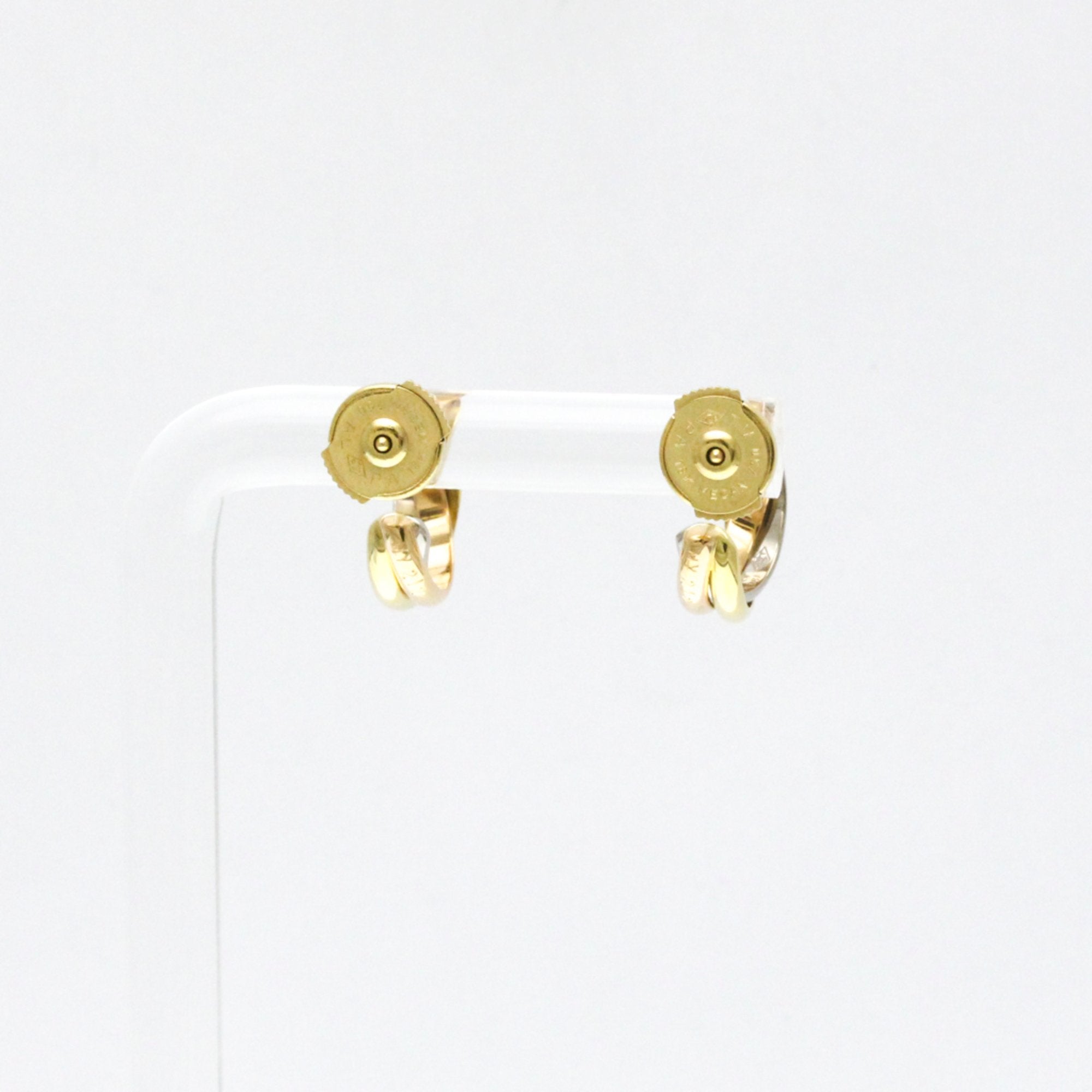 Trinity Earrings 18K Tricolor Gold
