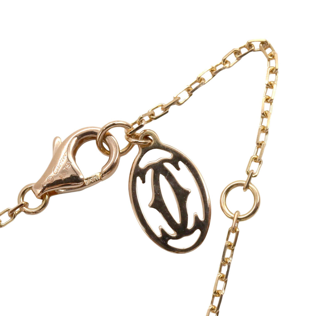 Amour Pendant Necklace 18K Rose Gold with Sapphire