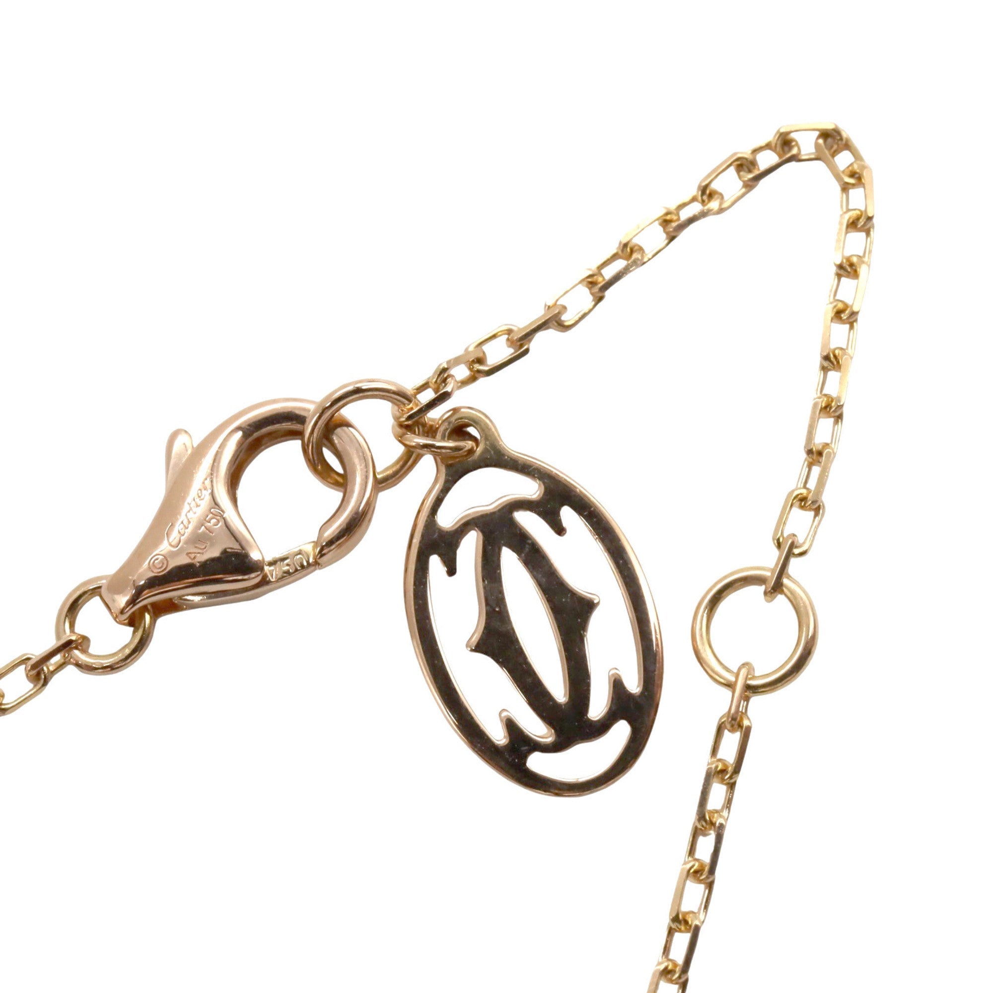 Amour Pendant Necklace 18K Rose Gold with Sapphire