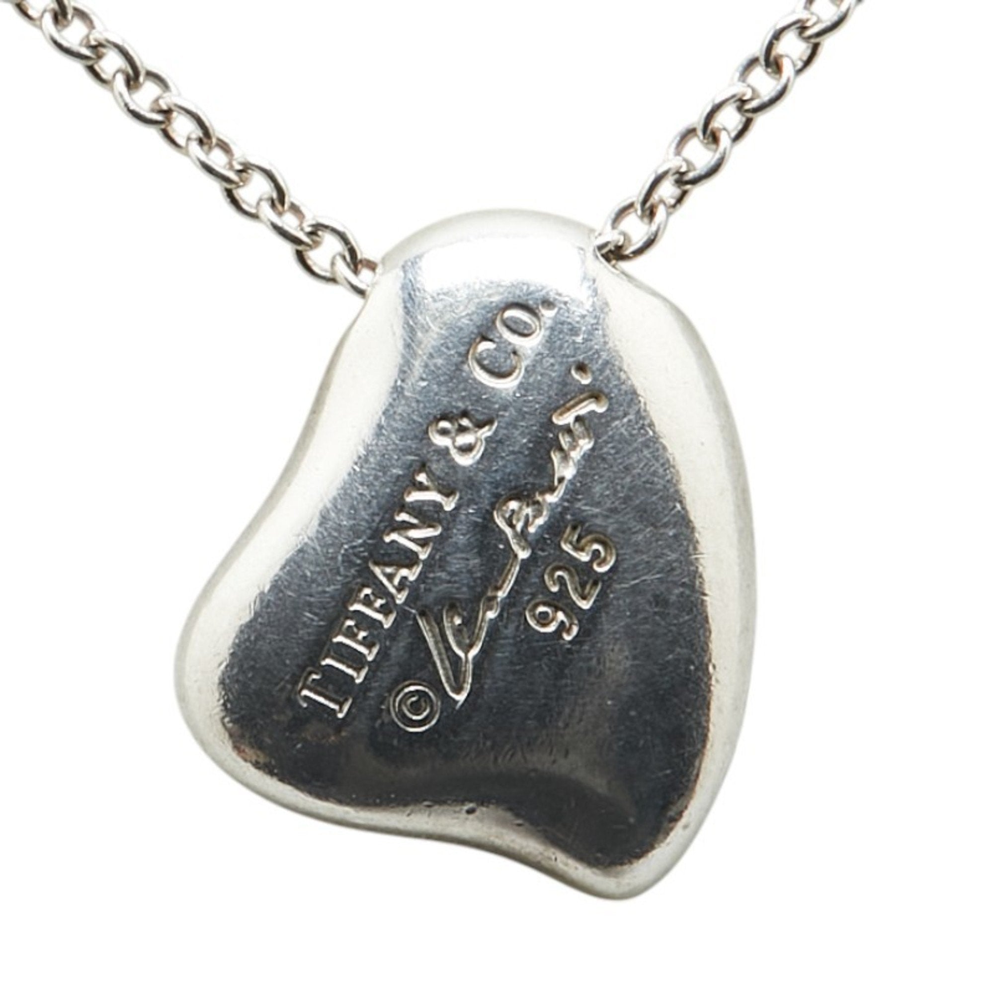 Full Heart Pendant Necklace Sterling Silver