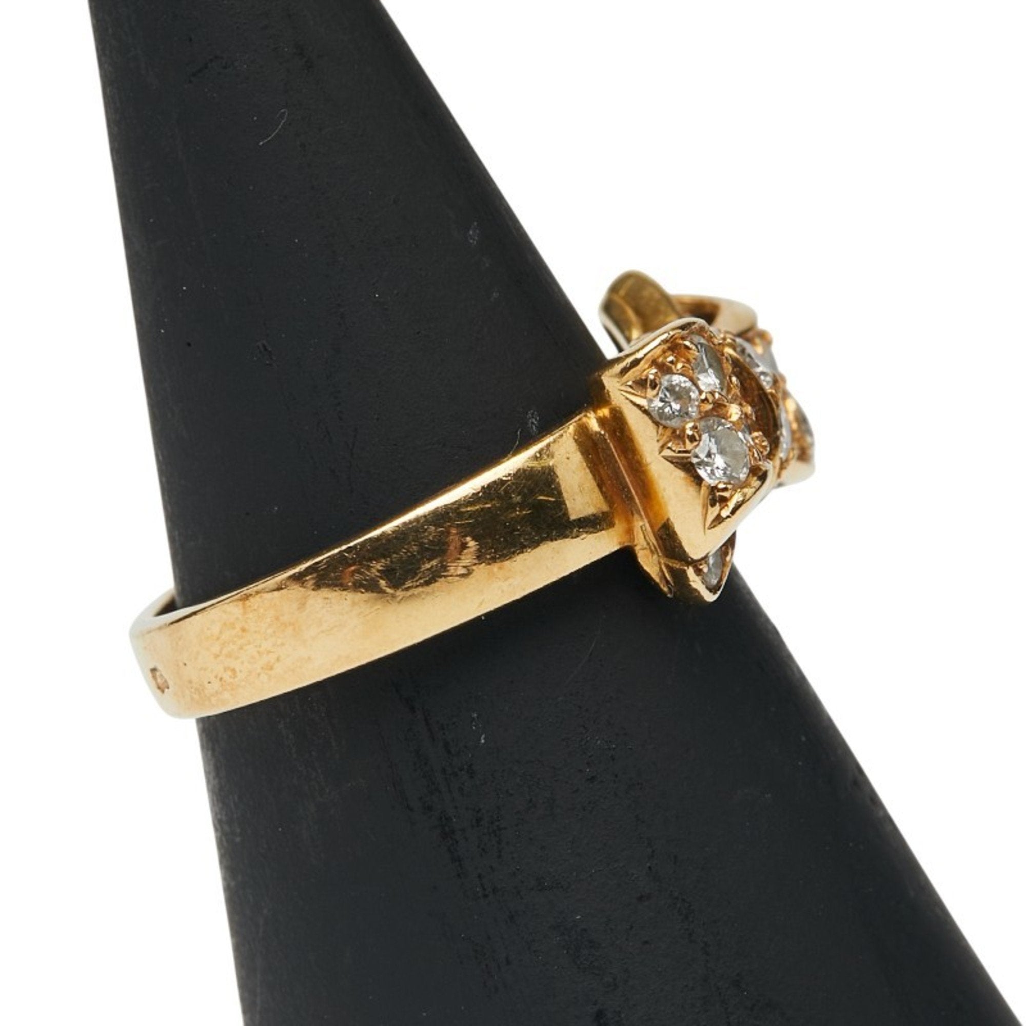Nouveau Papillon Ring 18K Yellow Gold with Diamond